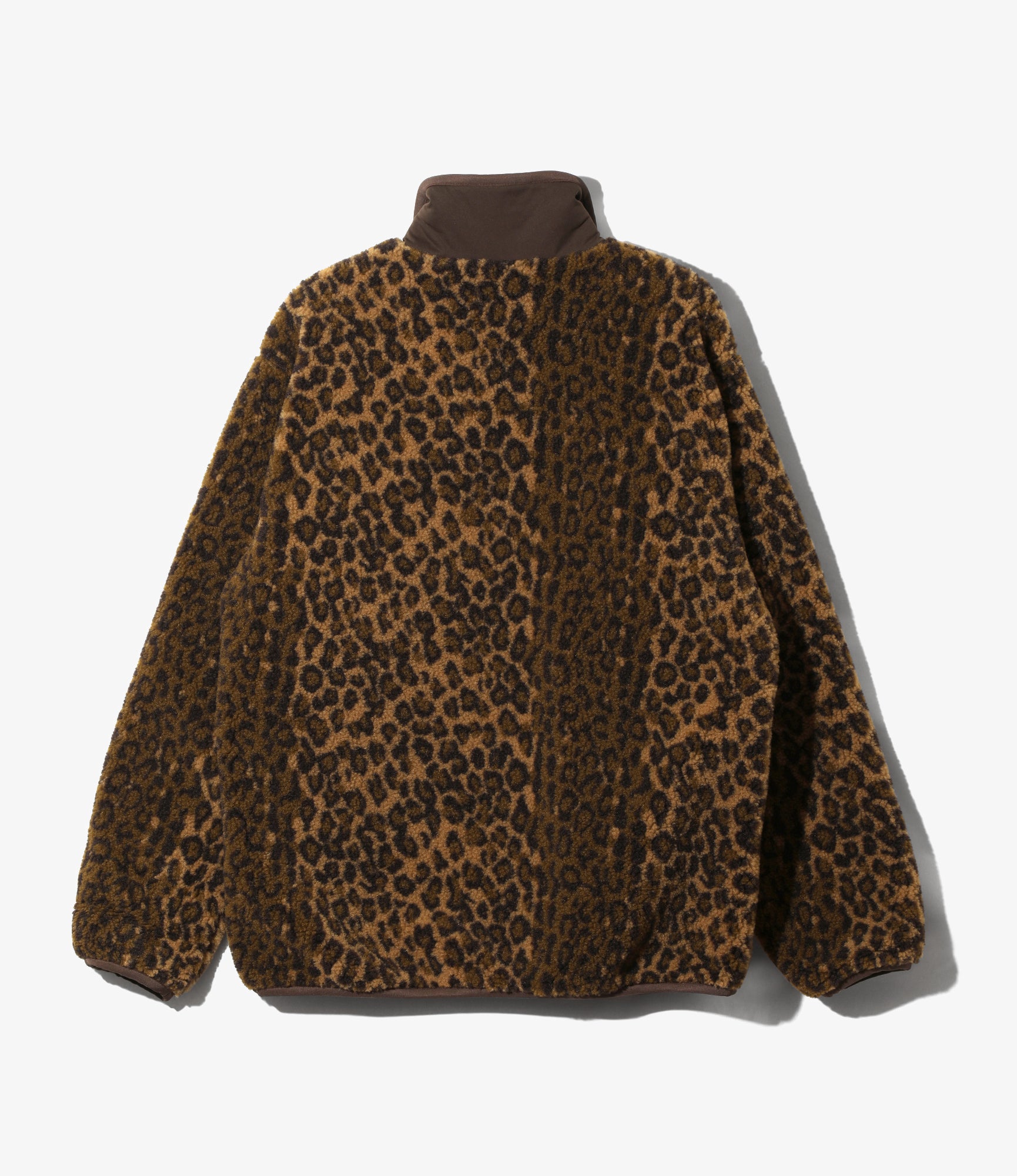 Piping Jacket – Khaki Leopard Boa