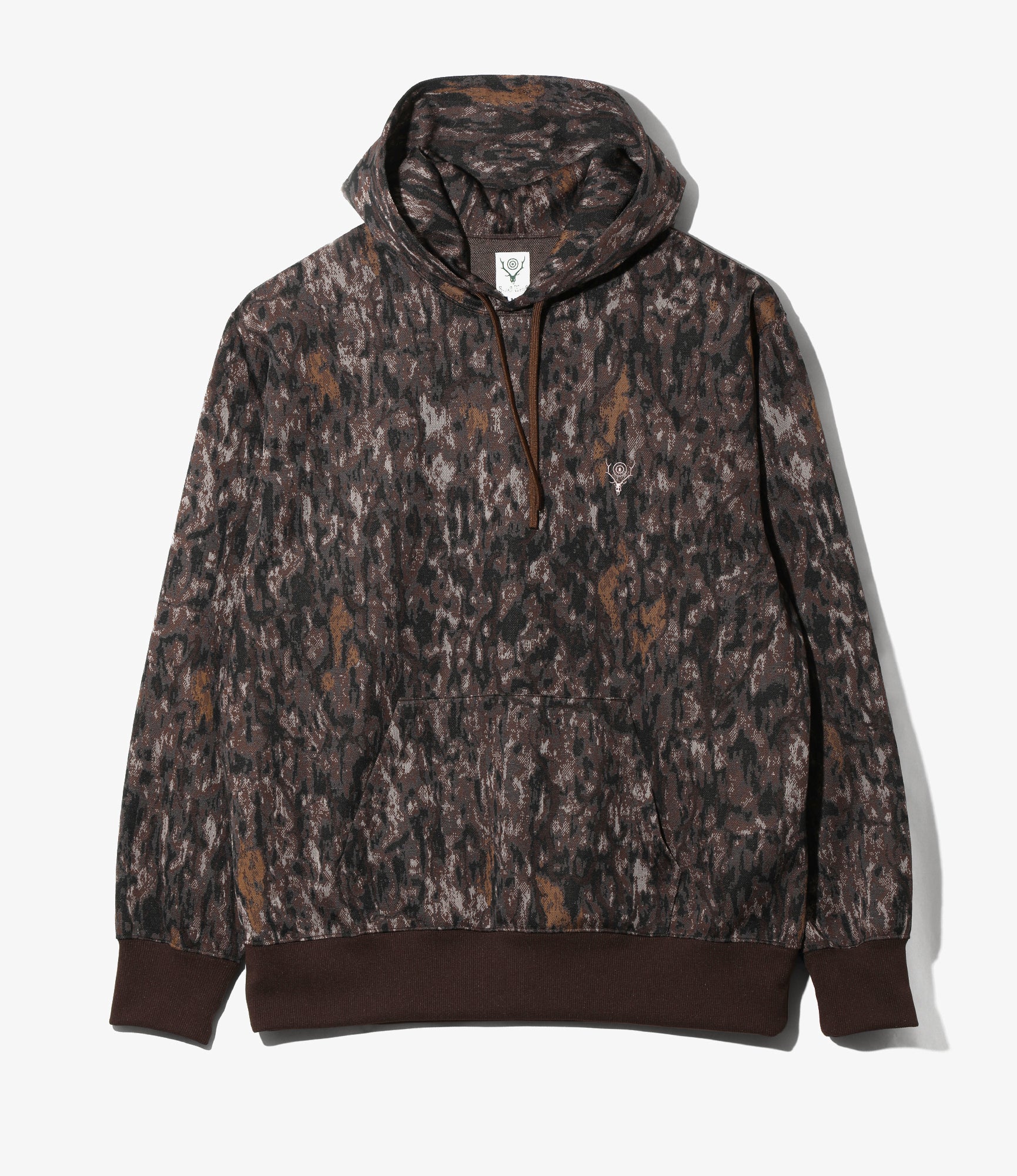Trainer Hoodie – Brown Horn Camo Jacquard