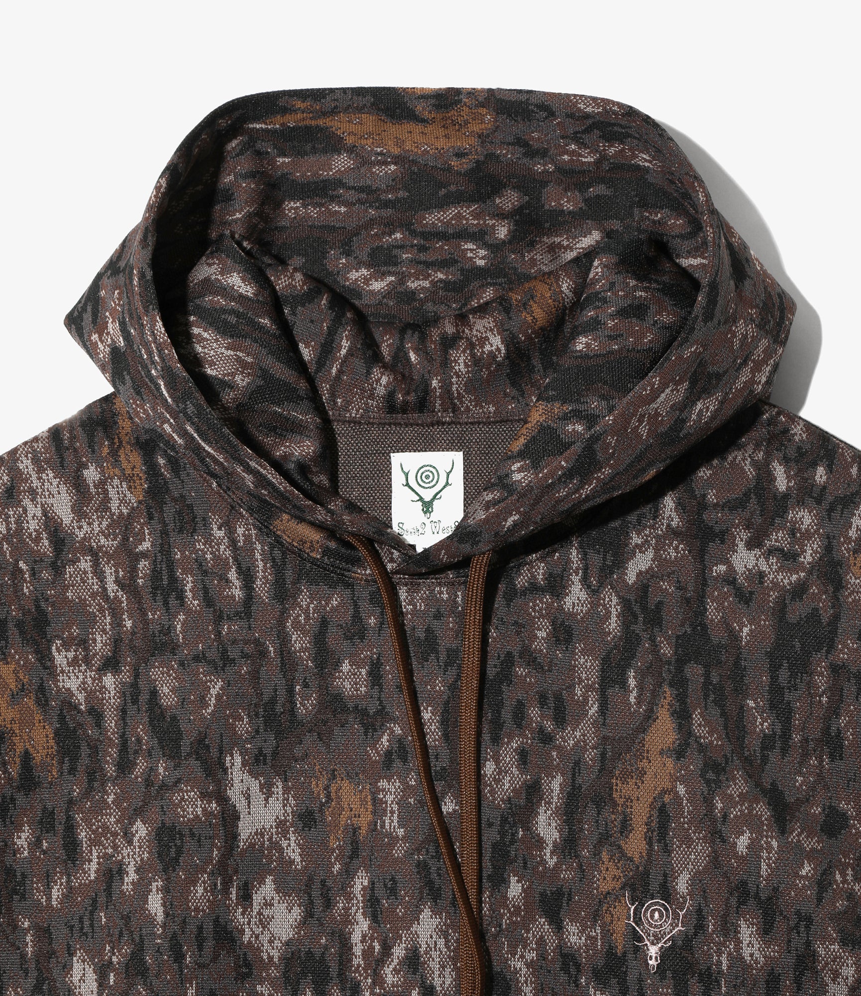 Trainer Hoodie – Brown Horn Camo Jacquard