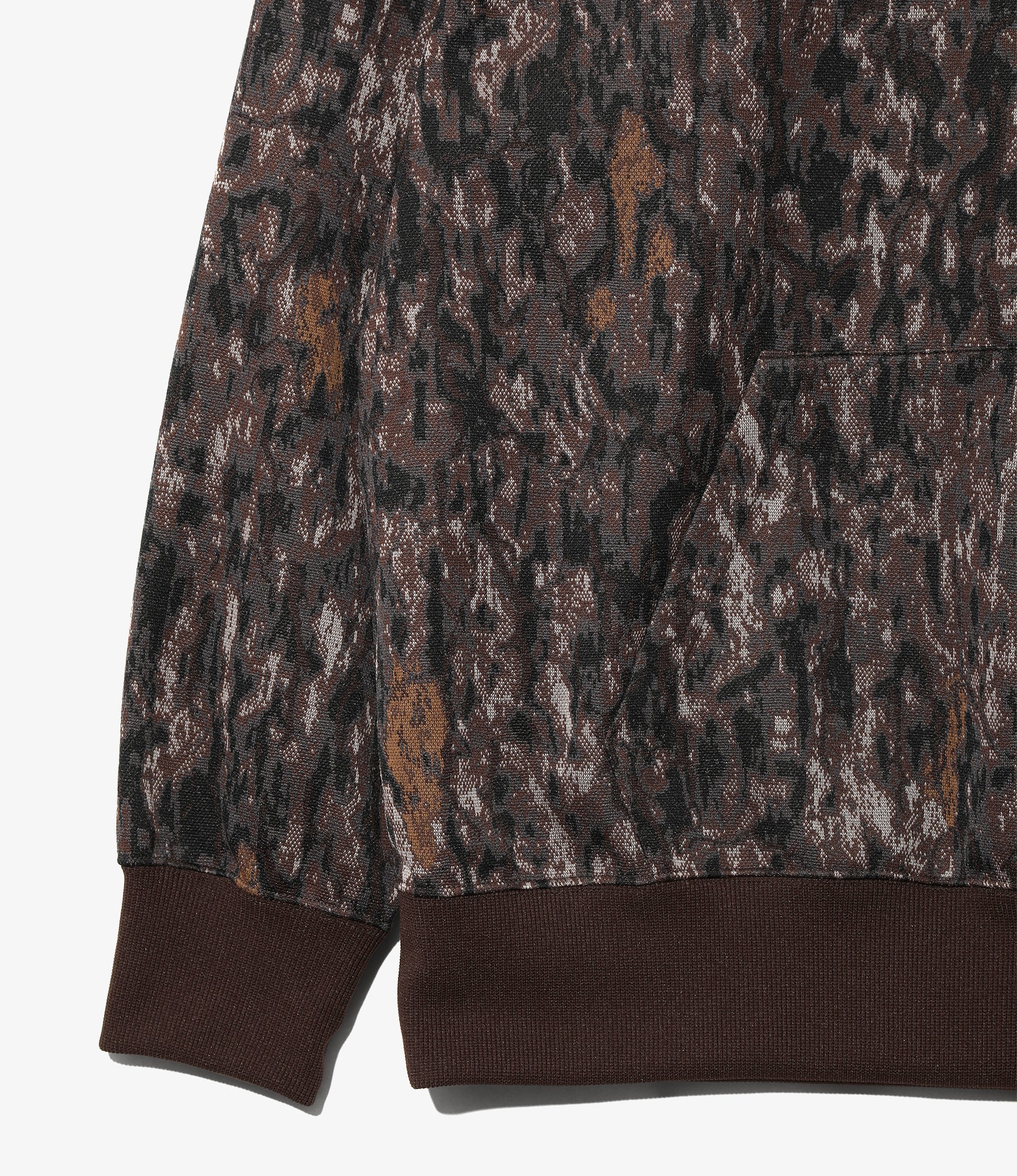 Trainer Hoodie – Brown Horn Camo Jacquard