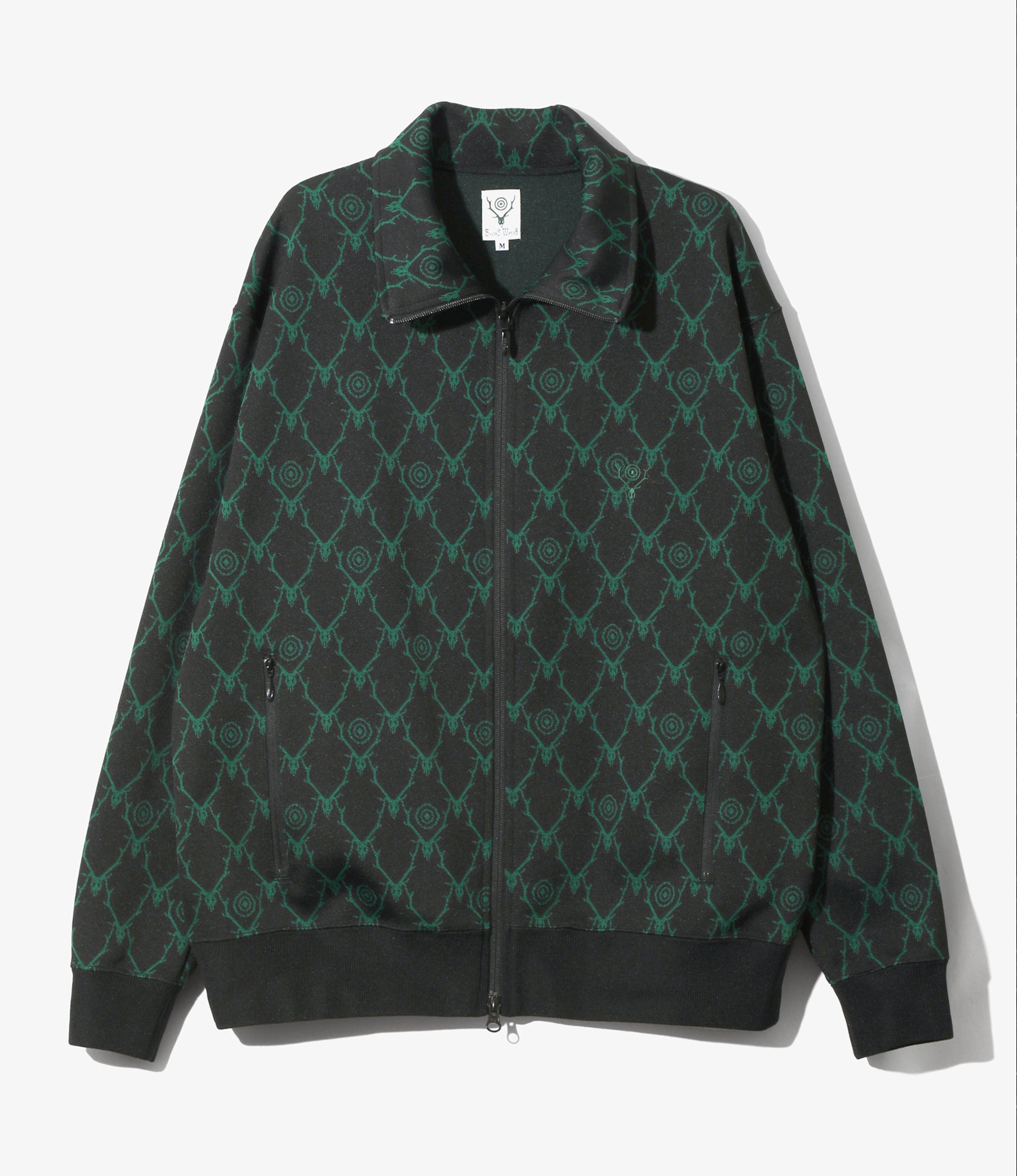 Trainer Jacket – Black Skull&Target Jacquard