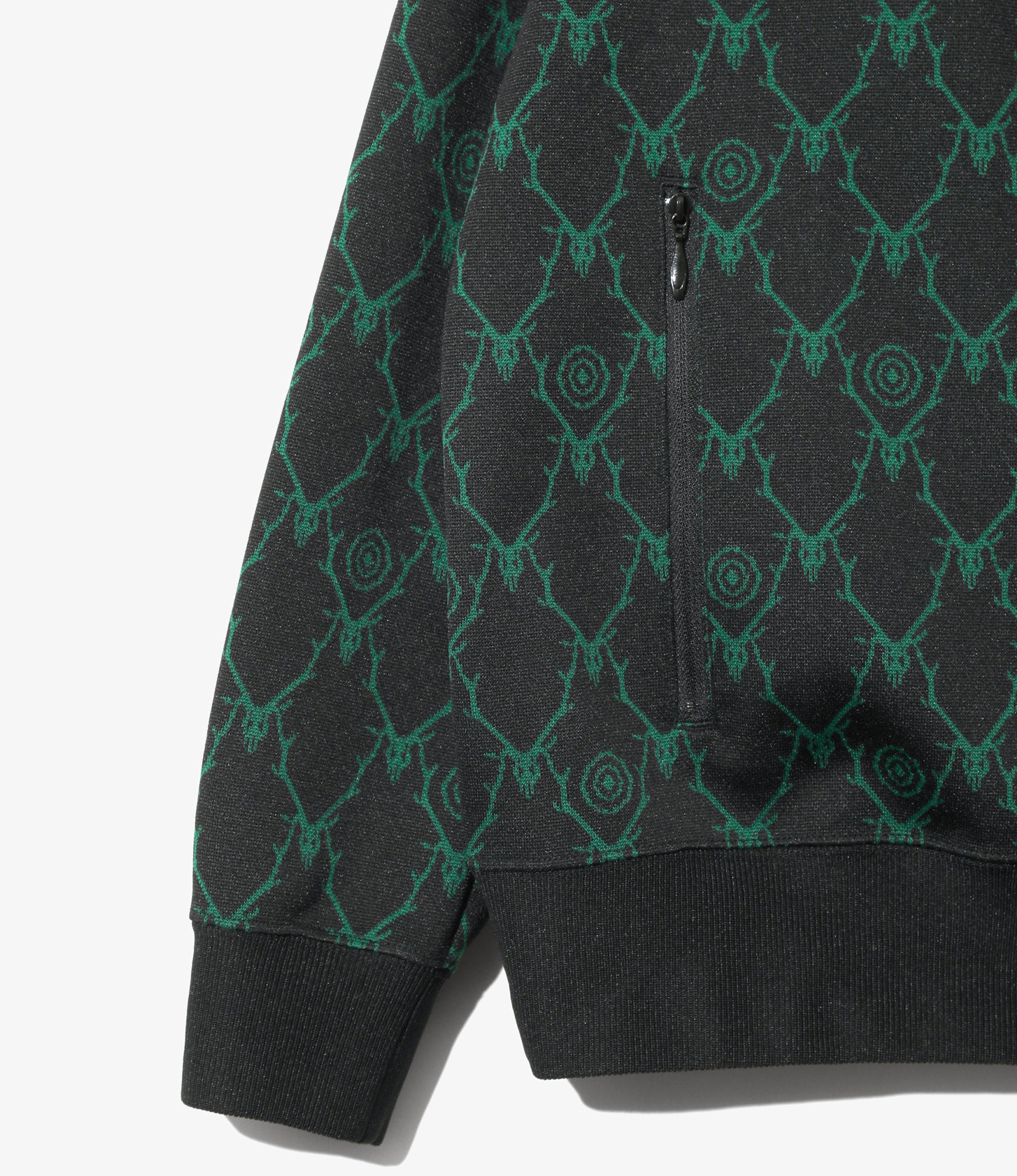Trainer Jacket – Black Skull&Target Jacquard