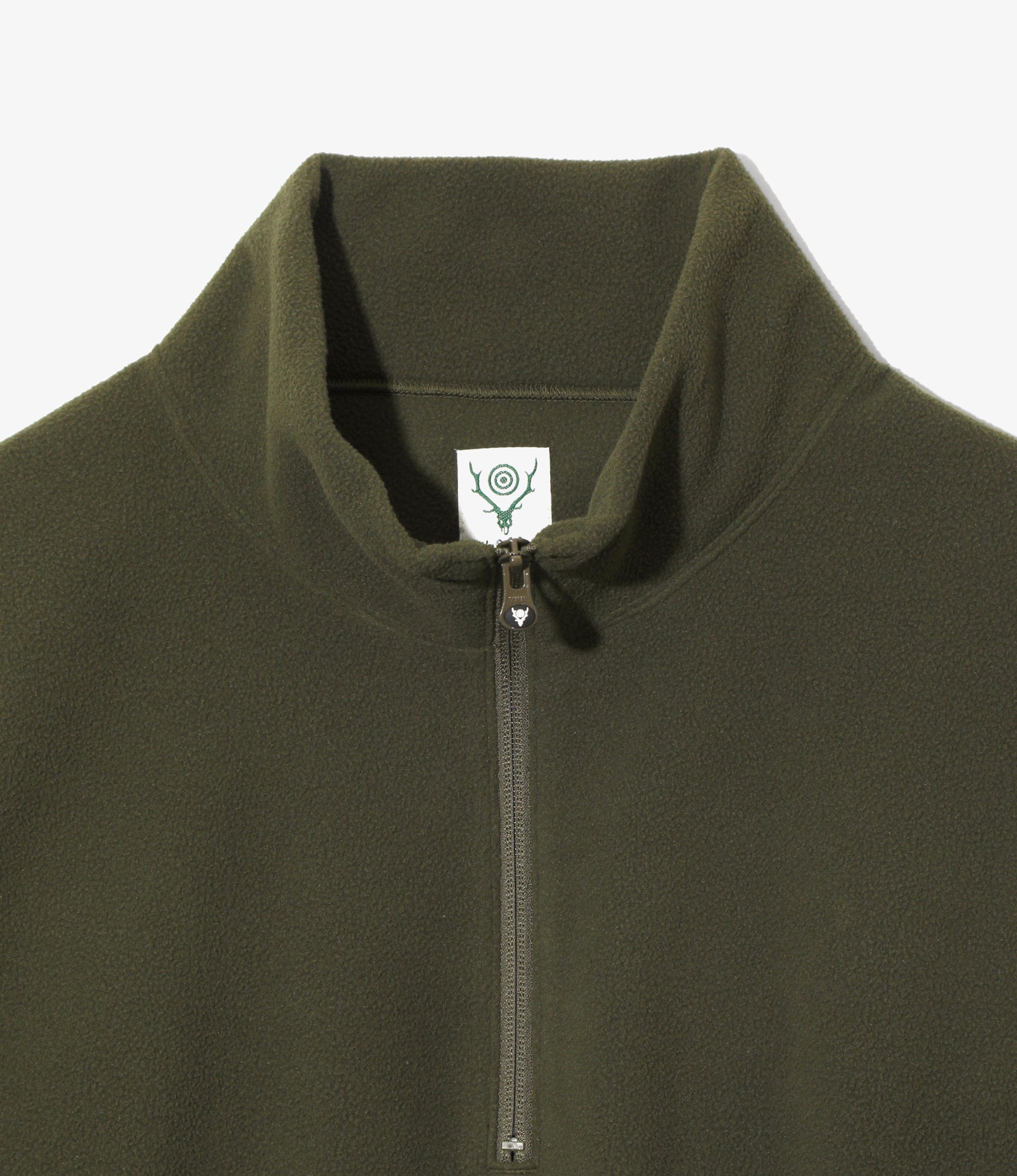 Half Zip Shirt – Olive Poly Fleece
