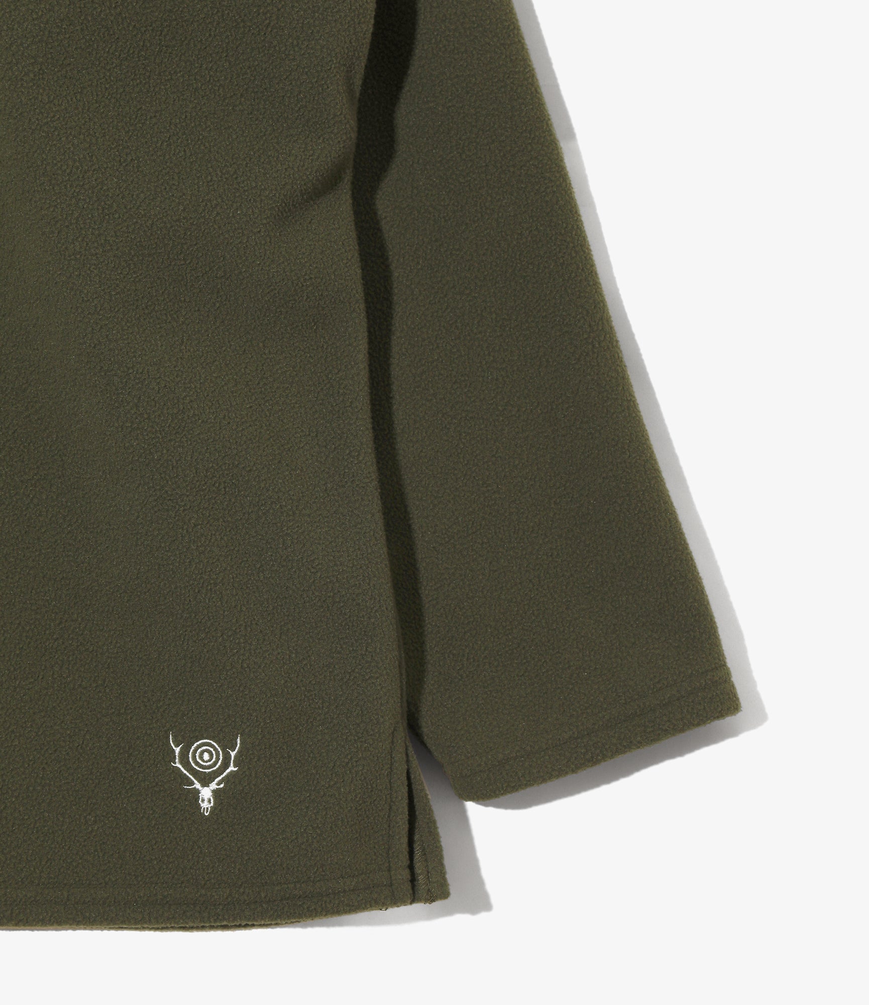 Half Zip Shirt – Olive Poly Fleece