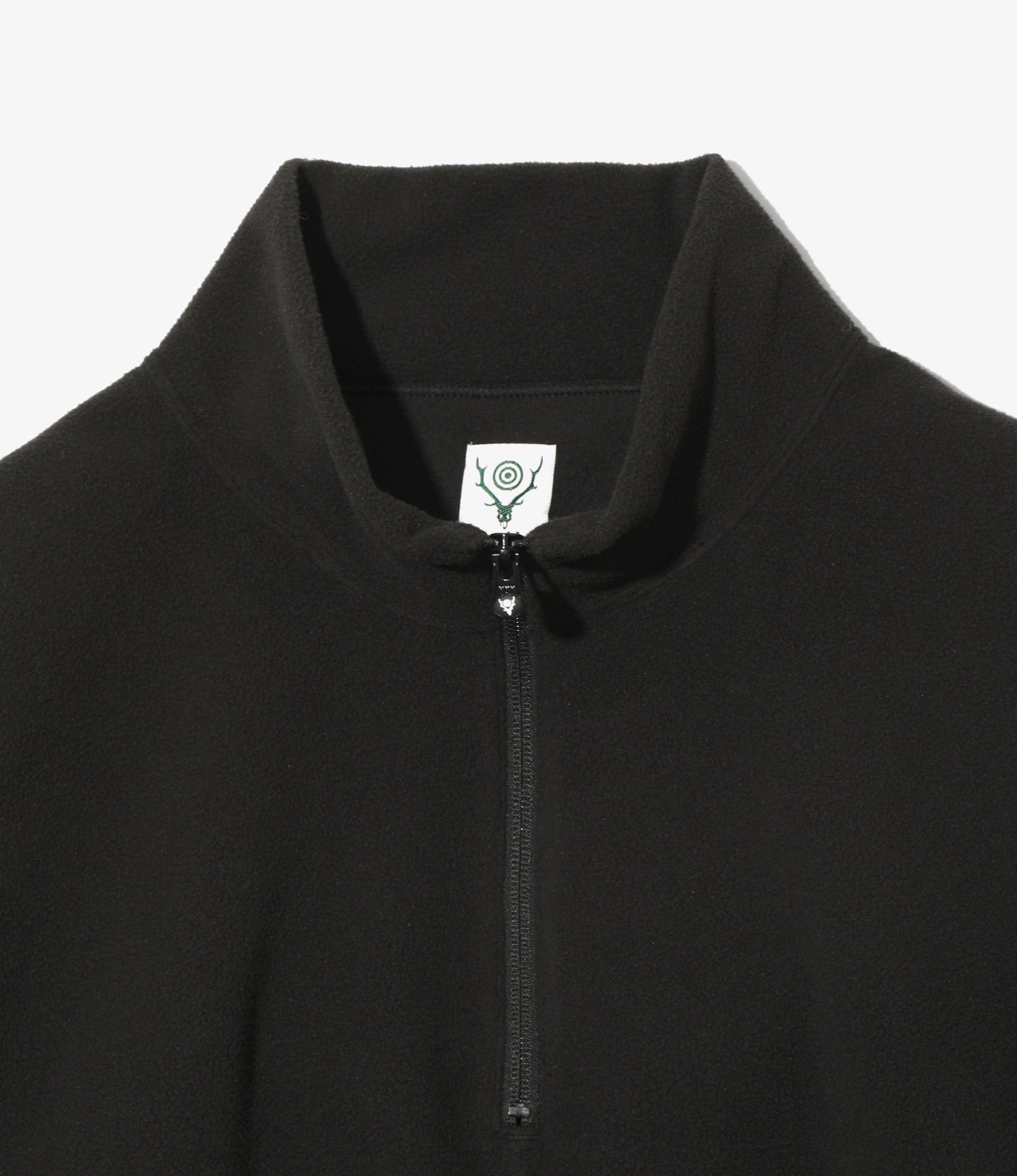 Half Zip Shirt – Black Poly Fleece