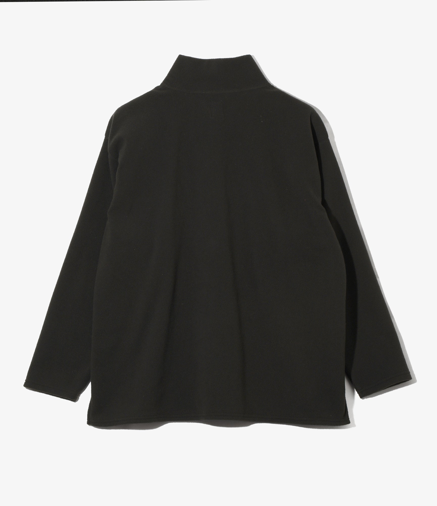 Half Zip Shirt – Black Poly Fleece