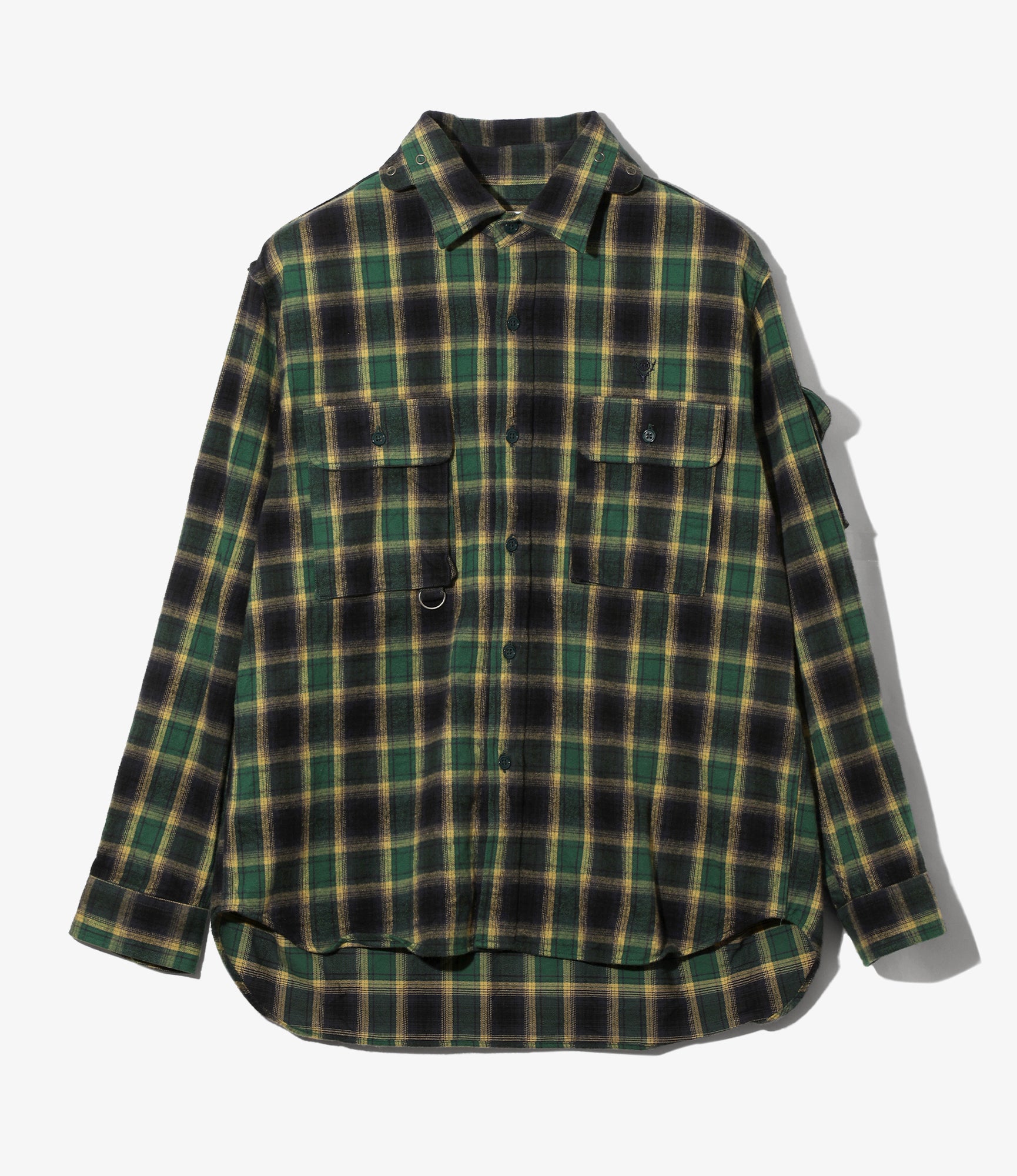 Fishing Shirt – Green Cotton Plaid