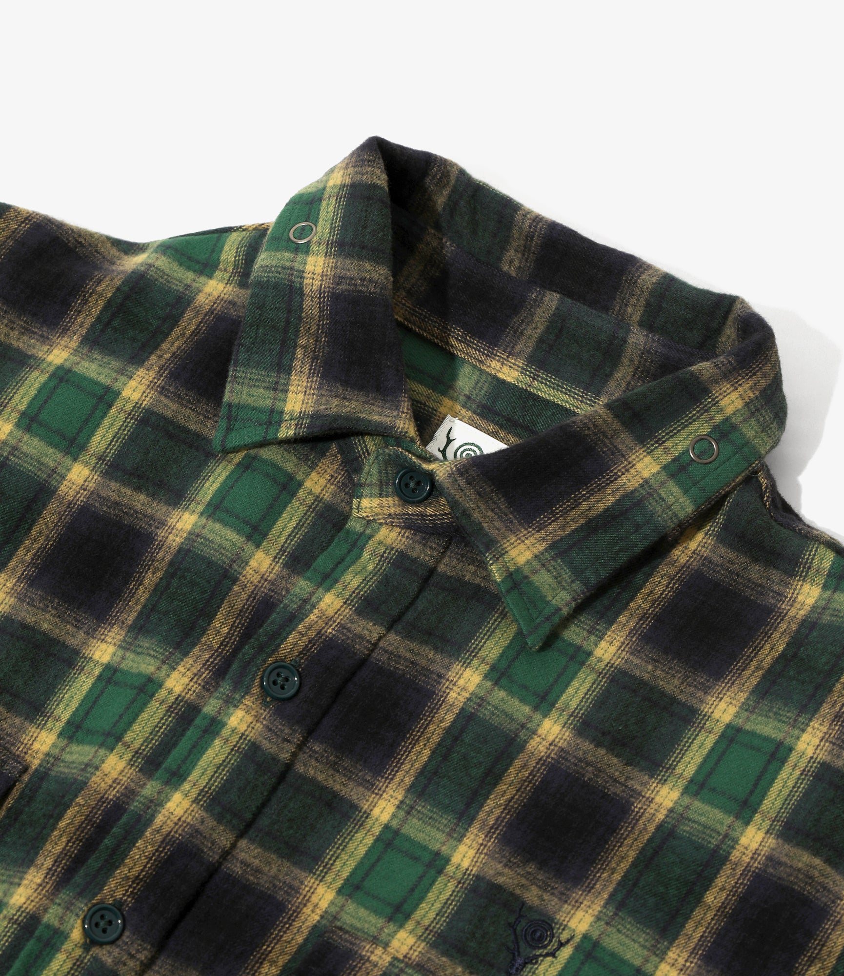 Fishing Shirt – Green Cotton Plaid