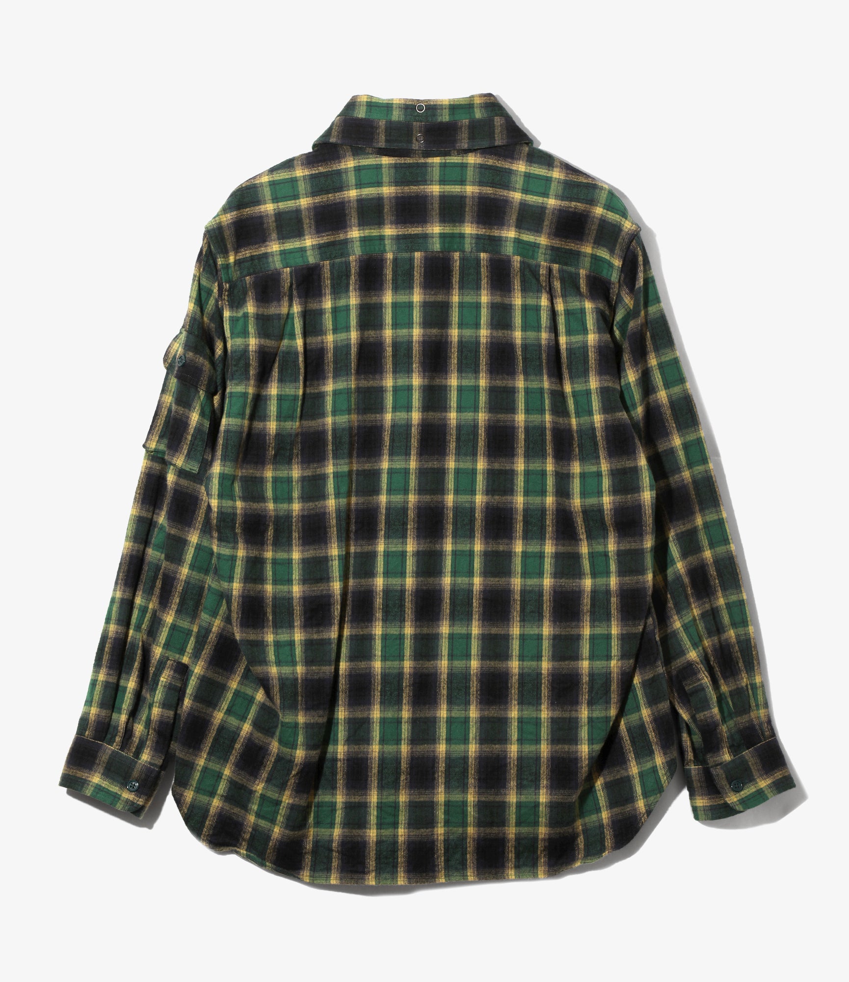 Fishing Shirt – Green Cotton Plaid