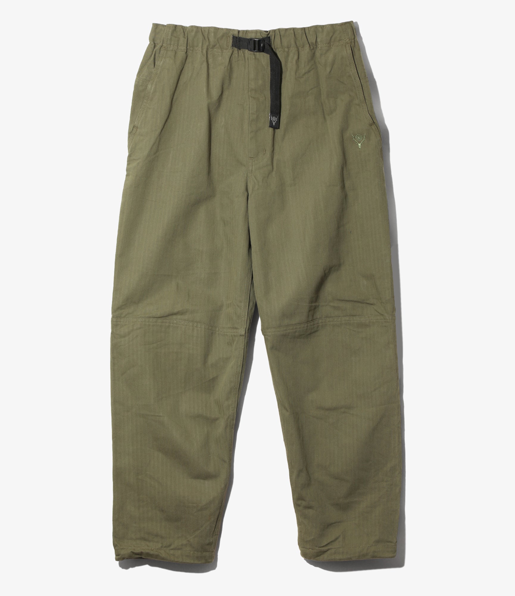 Trek Pant - Olive Cotton Herringbone