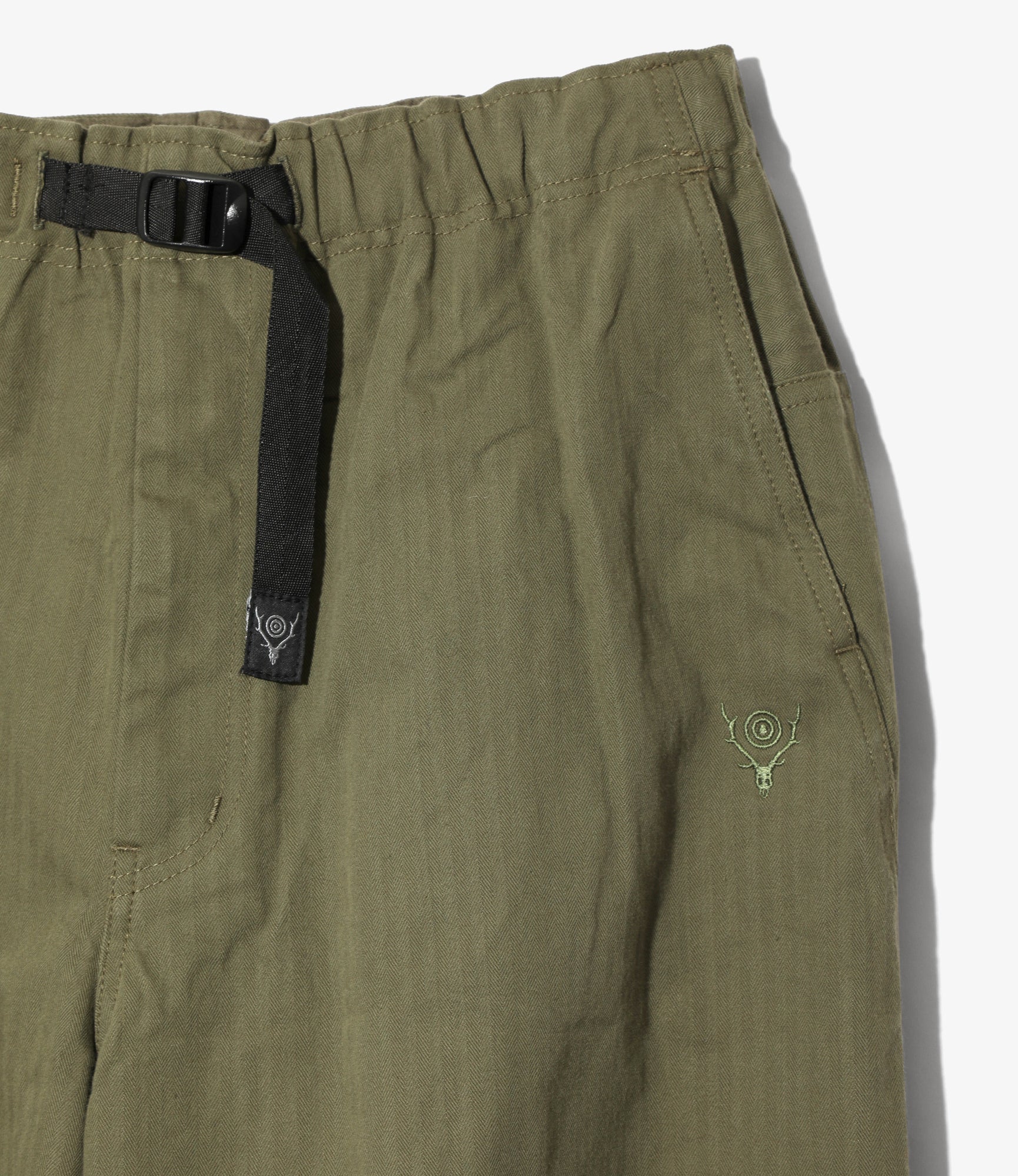 Trek Pant - Olive Cotton Herringbone