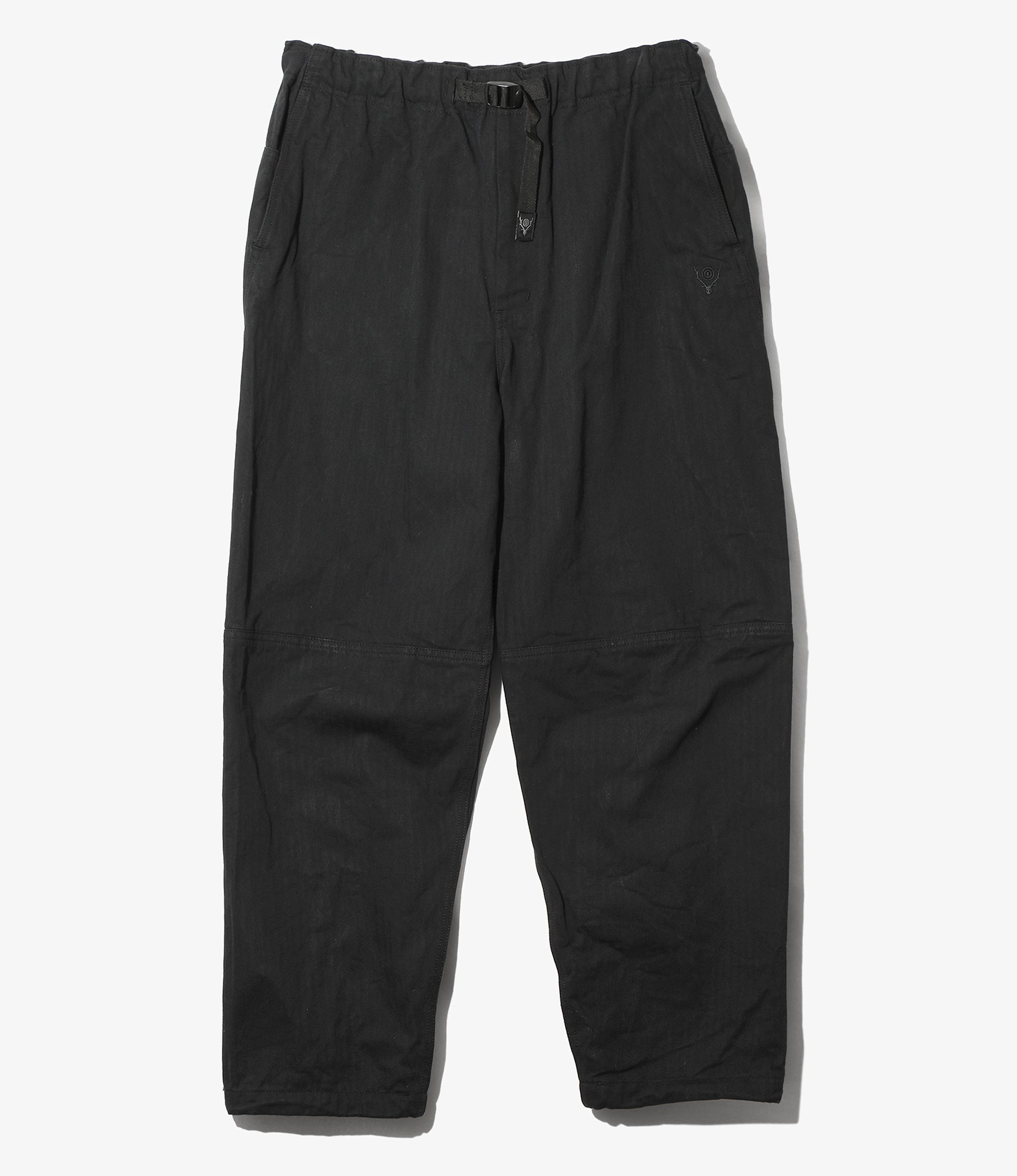 Trek Pant - Black Cotton Herringbone