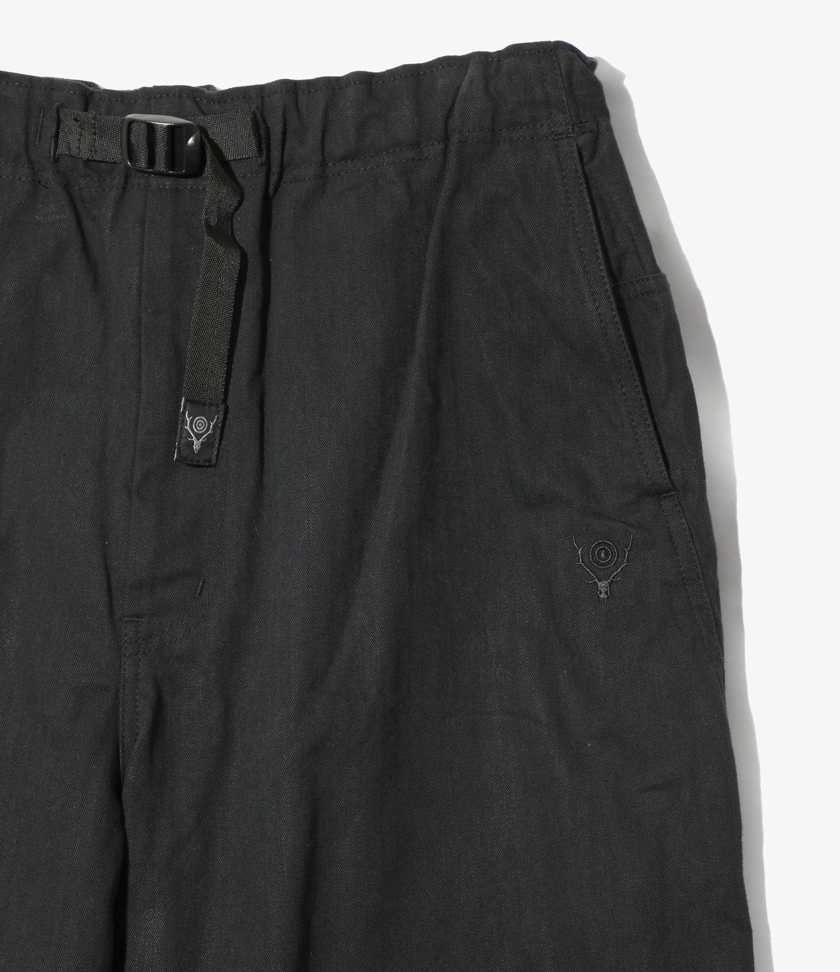 Trek Pant - Black Cotton Herringbone