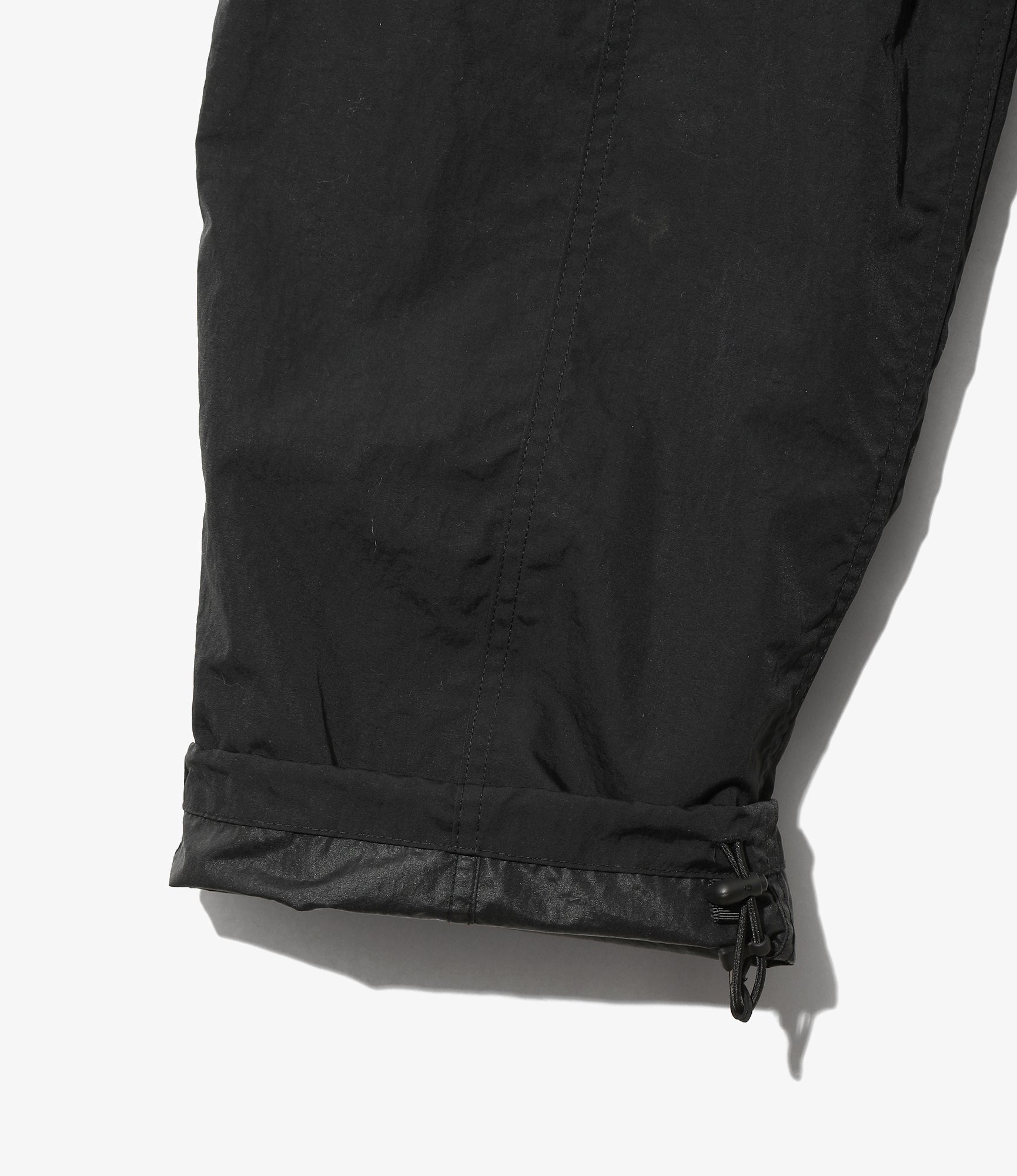 Belted C.S.Pant – Black Nylon Tussah