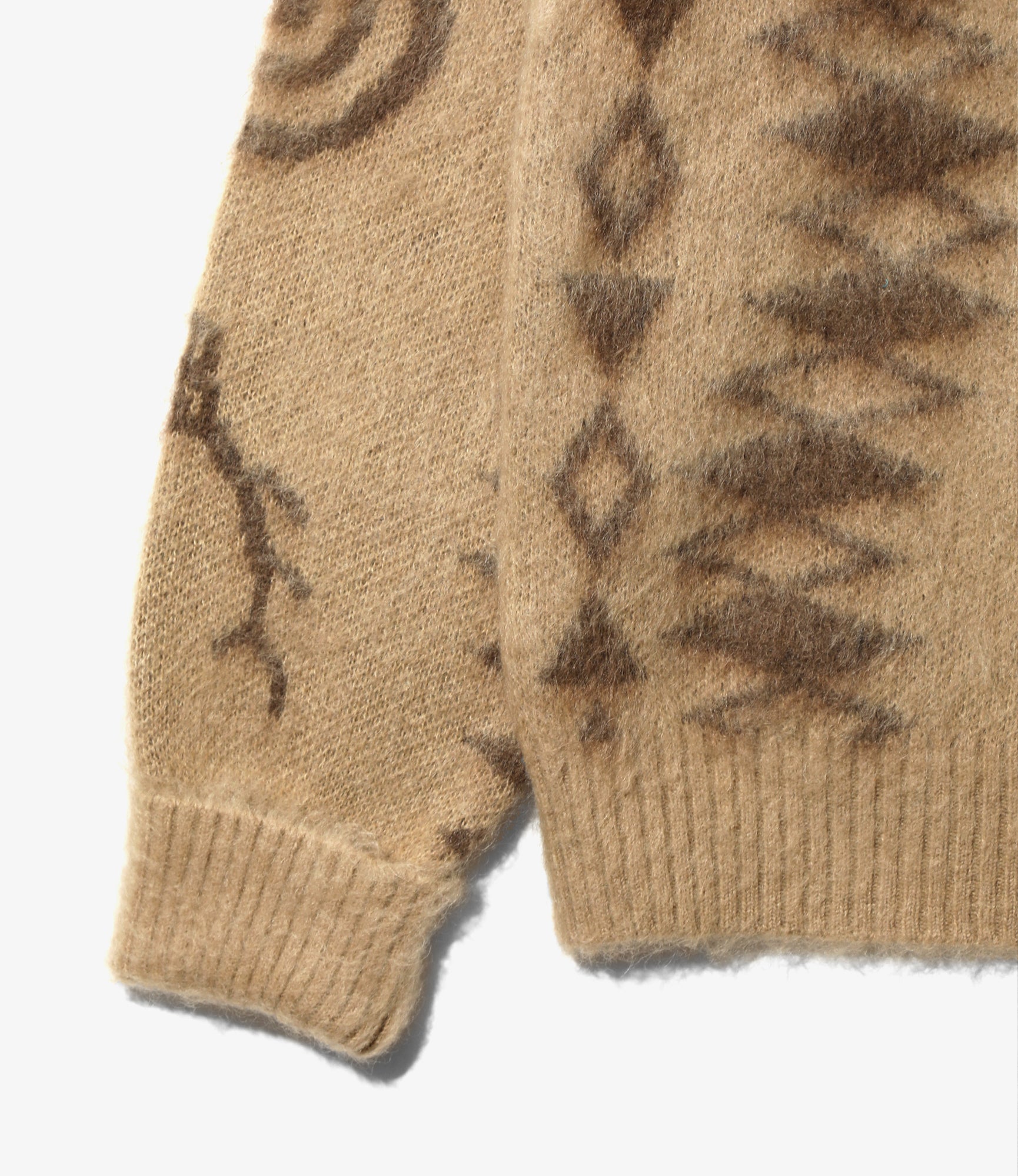 Crew Neck Sweater - Beige Skull&Target