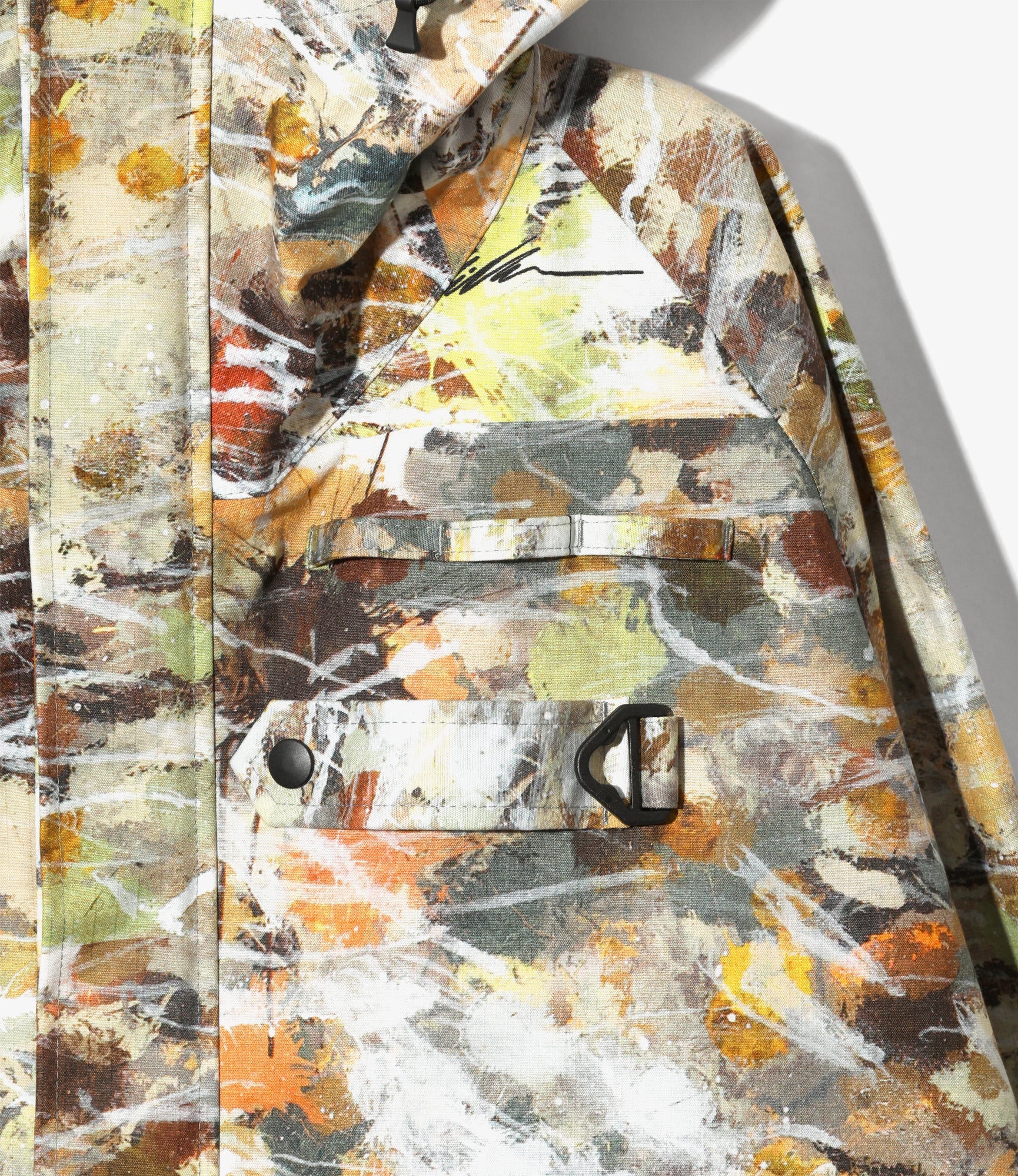 River Trek Jacket – Beige Printed Cotton Ripstop / 3Layer