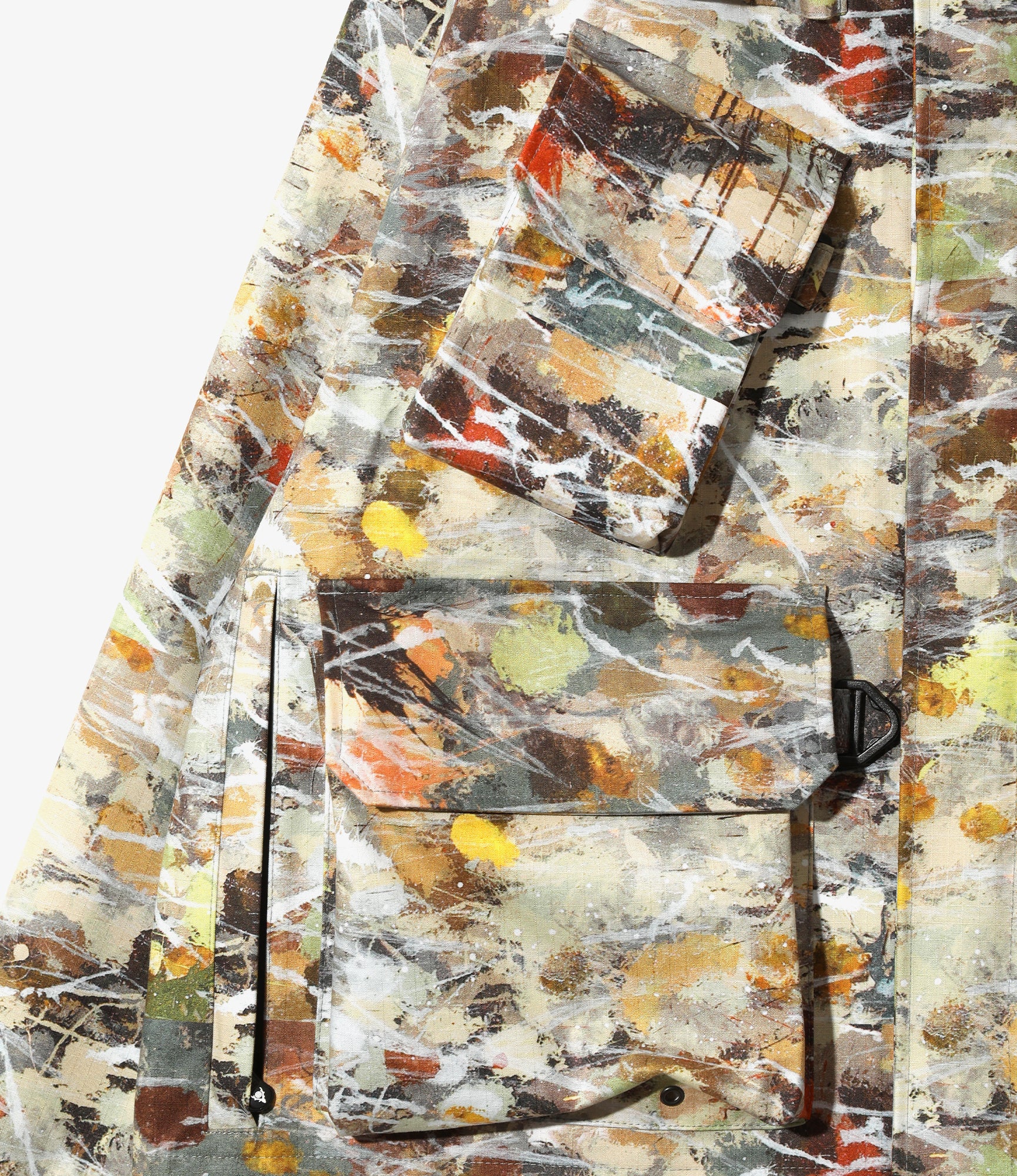 River Trek Jacket – Beige Printed Cotton Ripstop / 3Layer