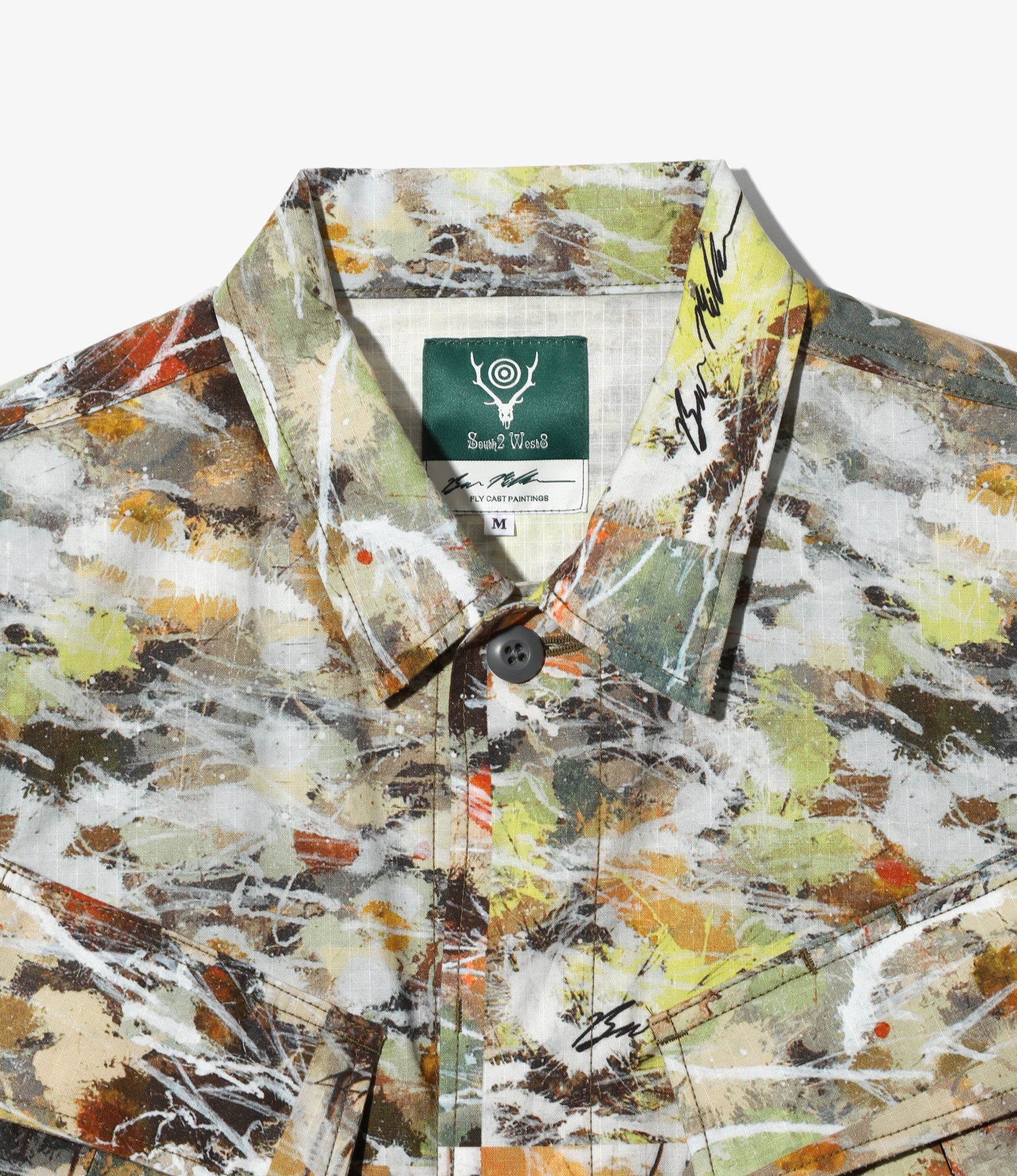 Jungle Fatigue Jacket – Beige Printed Cotton Ripstop