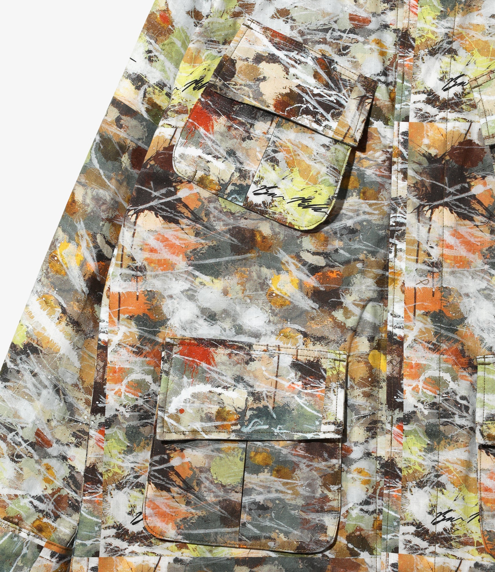 Jungle Fatigue Jacket – Beige Printed Cotton Ripstop