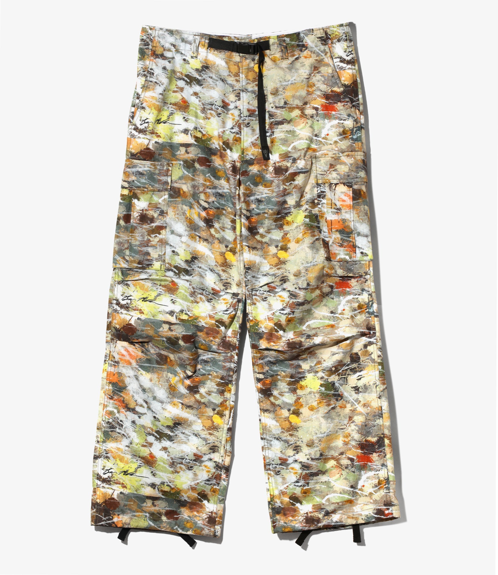 Belted BDU Pant – Beige Printed Cotton Ripstop