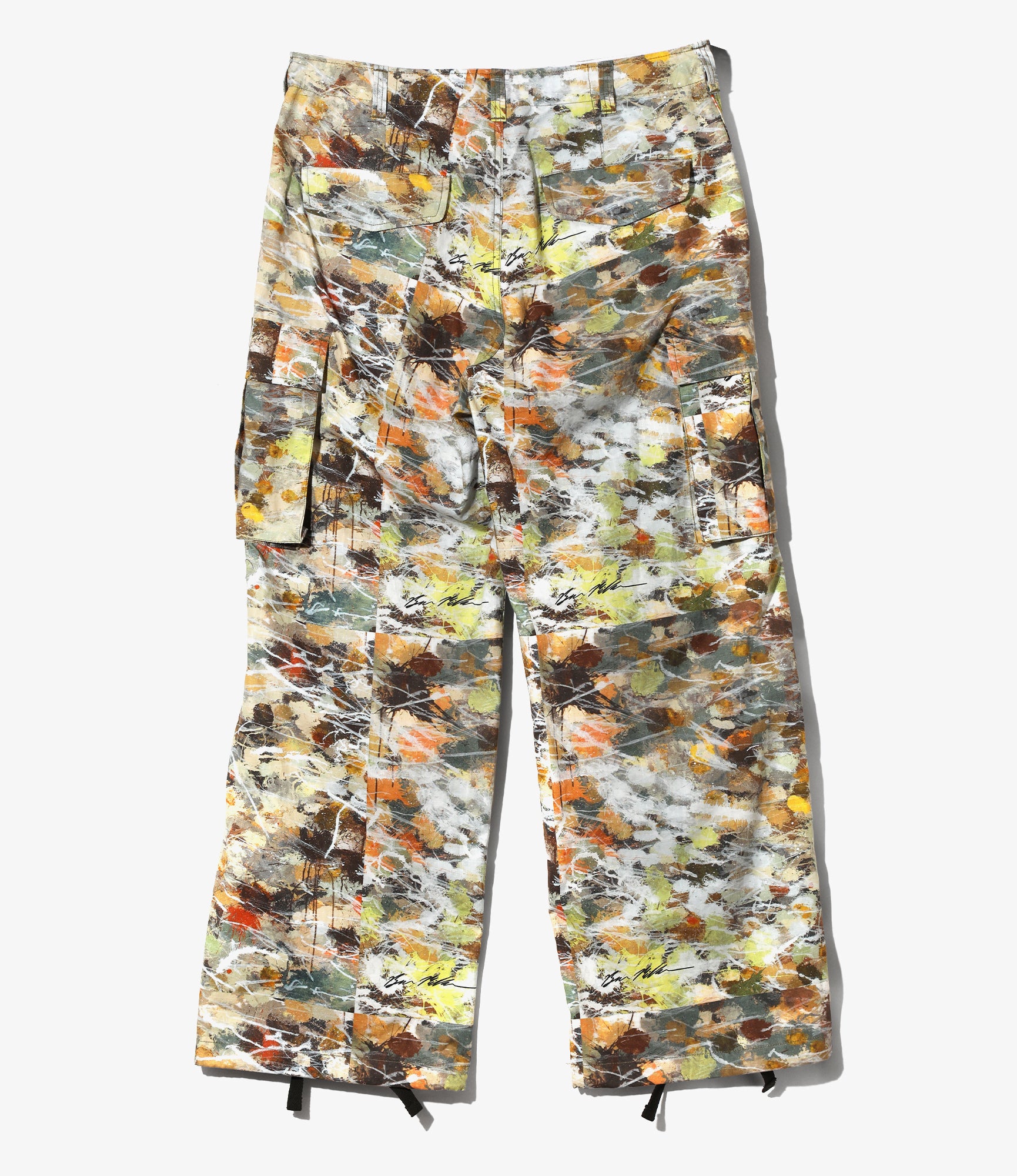 Belted BDU Pant – Beige Printed Cotton Ripstop