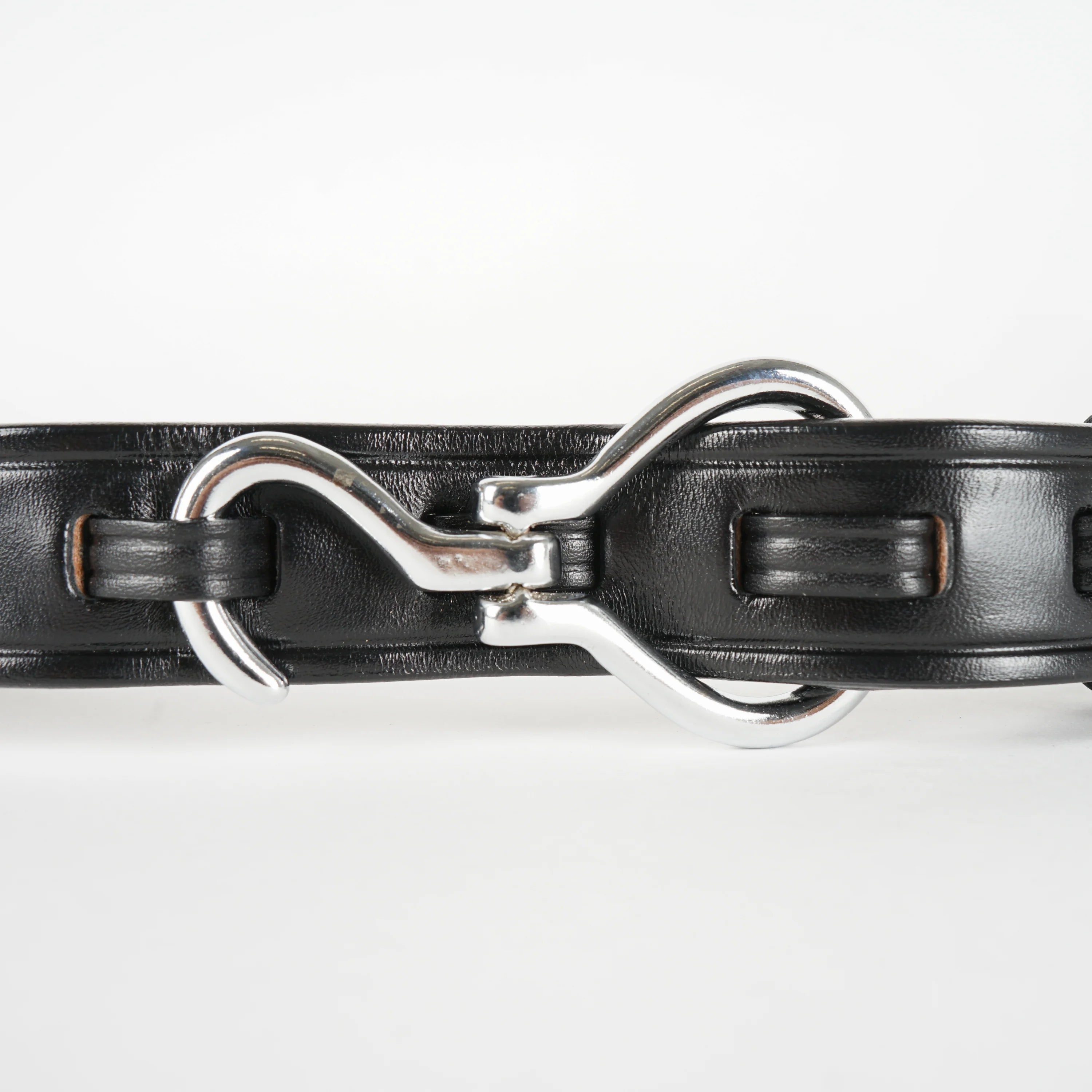 Nickel Hoof Pick Buckle Belt – Black
