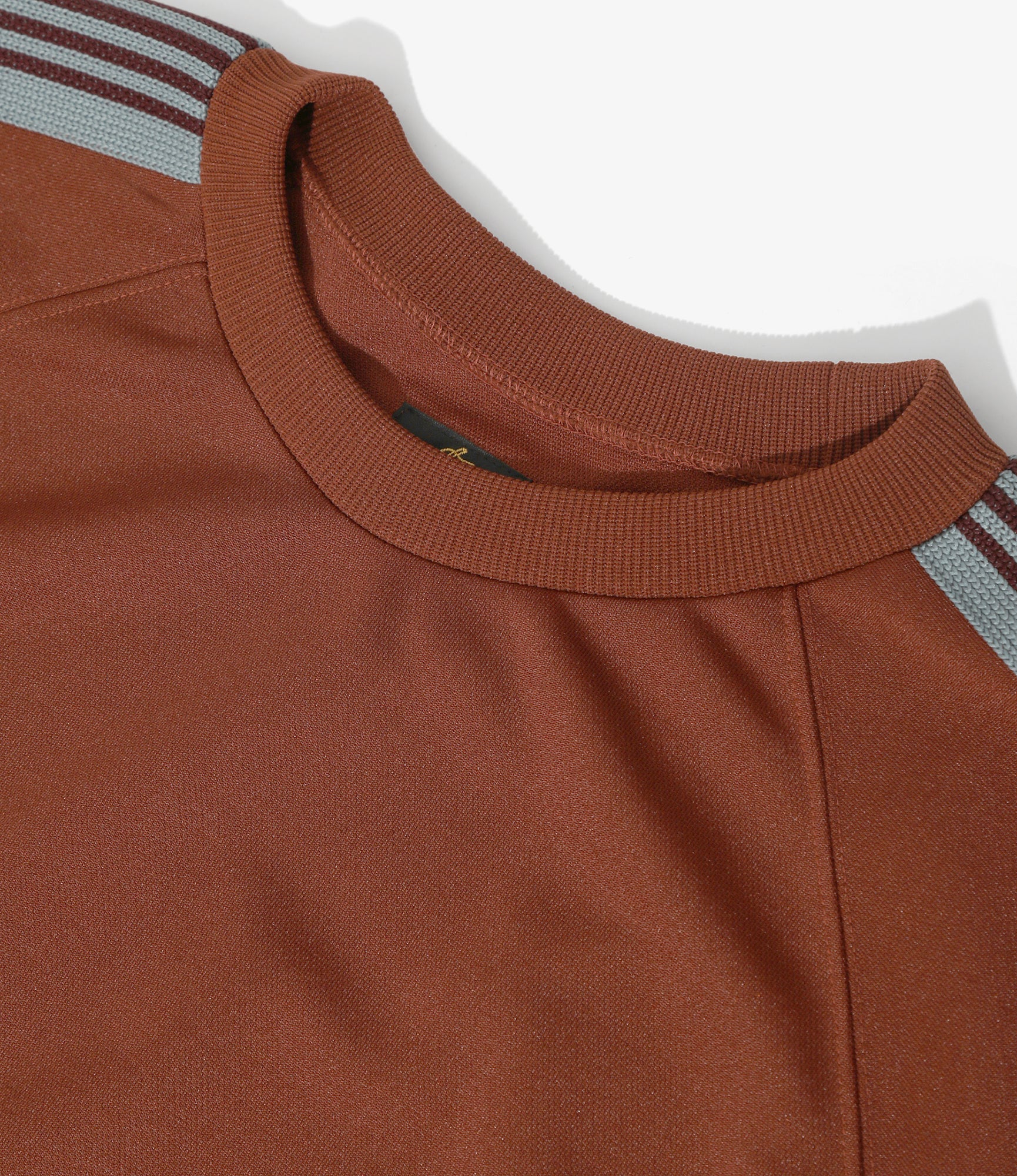 Track Crew Neck Shirt – Rust Smooth Polyester