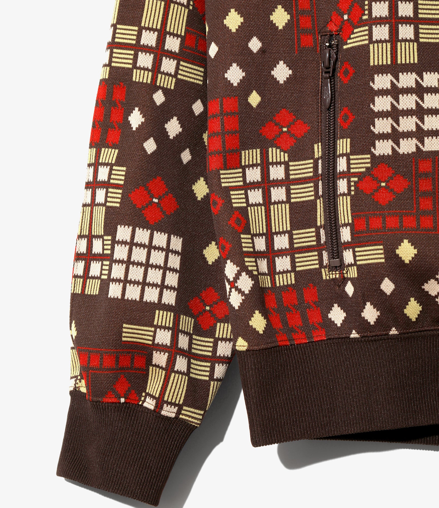 Track Jacket – Brown Jacquard
