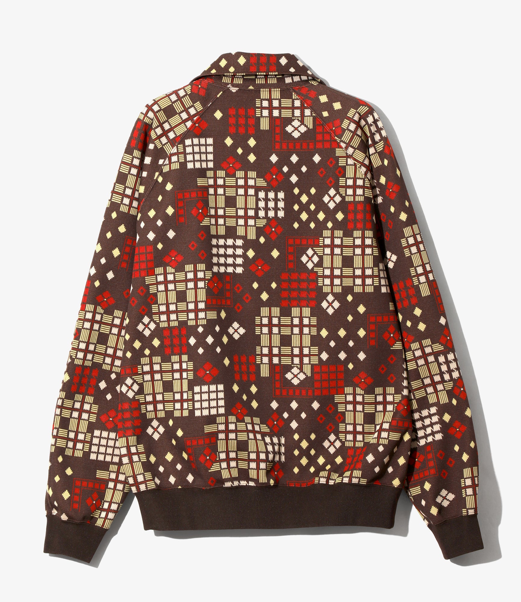Track Jacket – Brown Jacquard
