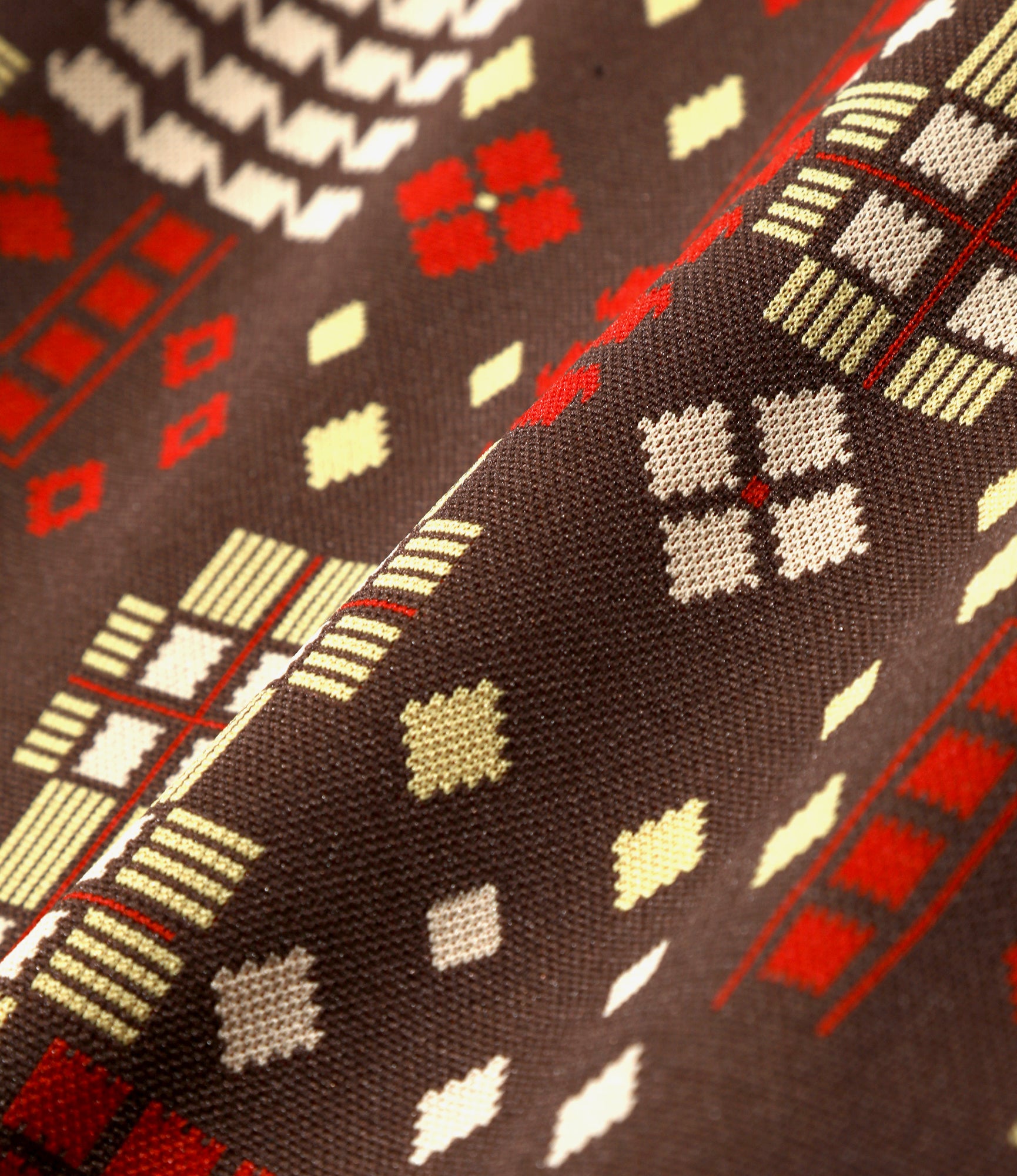 Track Jacket – Brown Jacquard