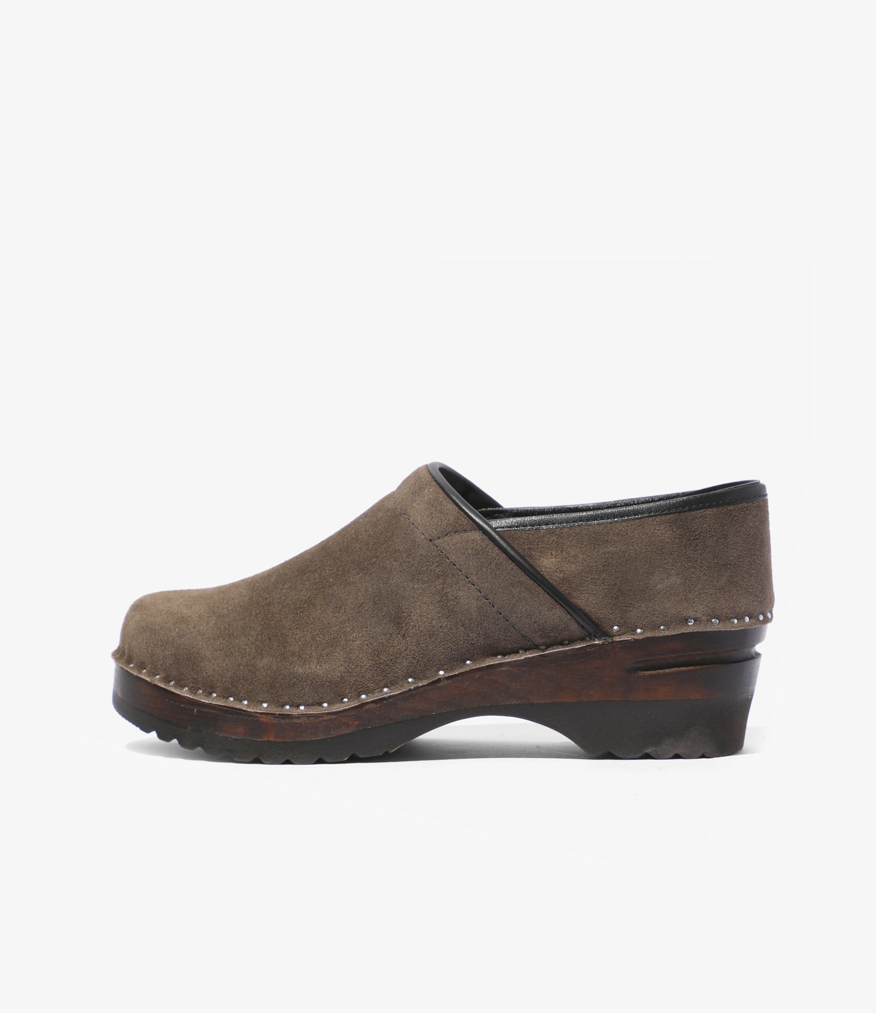 Closed Back Clog - Taupe Rough Out