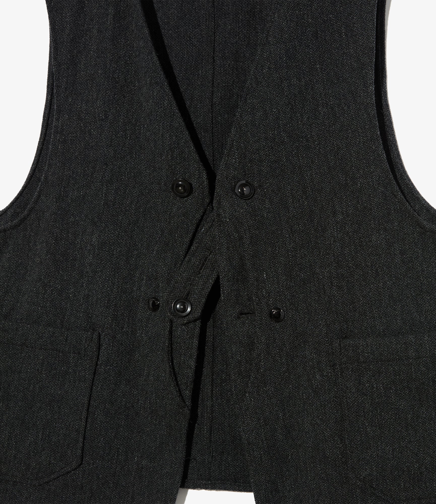 Upland Vest – Charcoal Heavy Tweed Blend