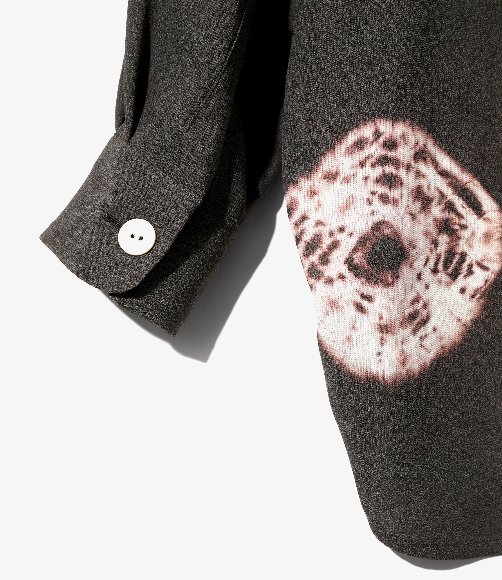 Uncon Shirt – Brown Tie-Dye Crepe