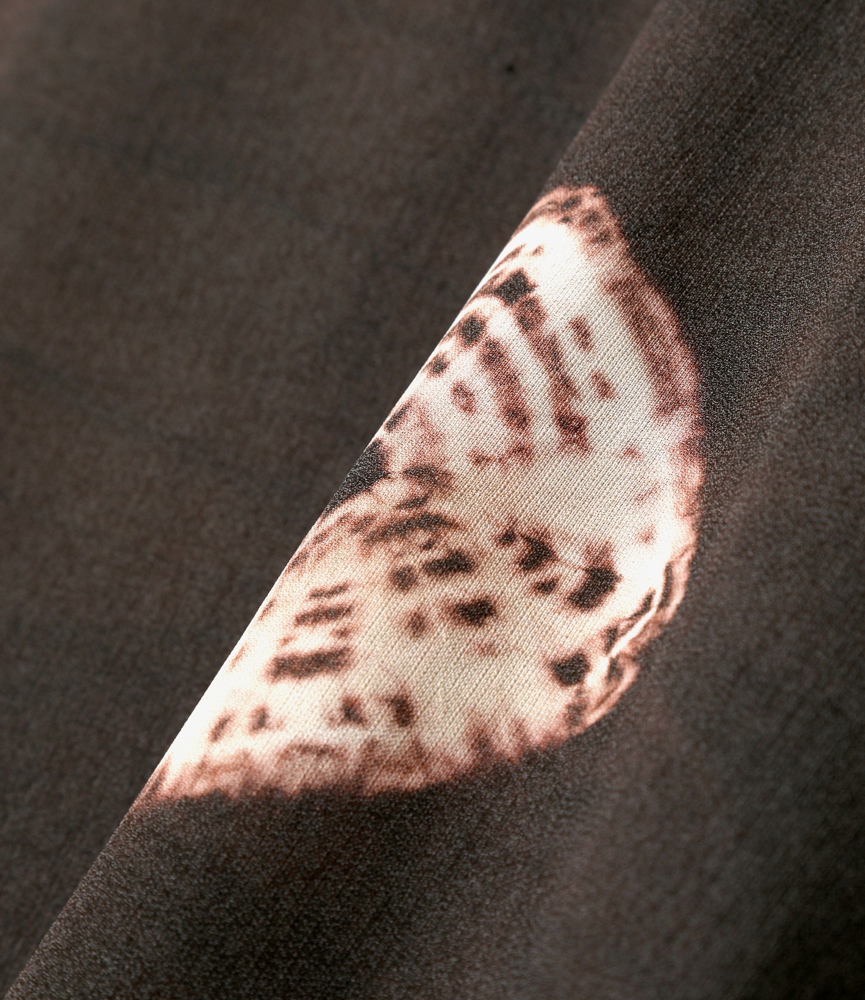 Uncon Shirt – Brown Tie-Dye Crepe