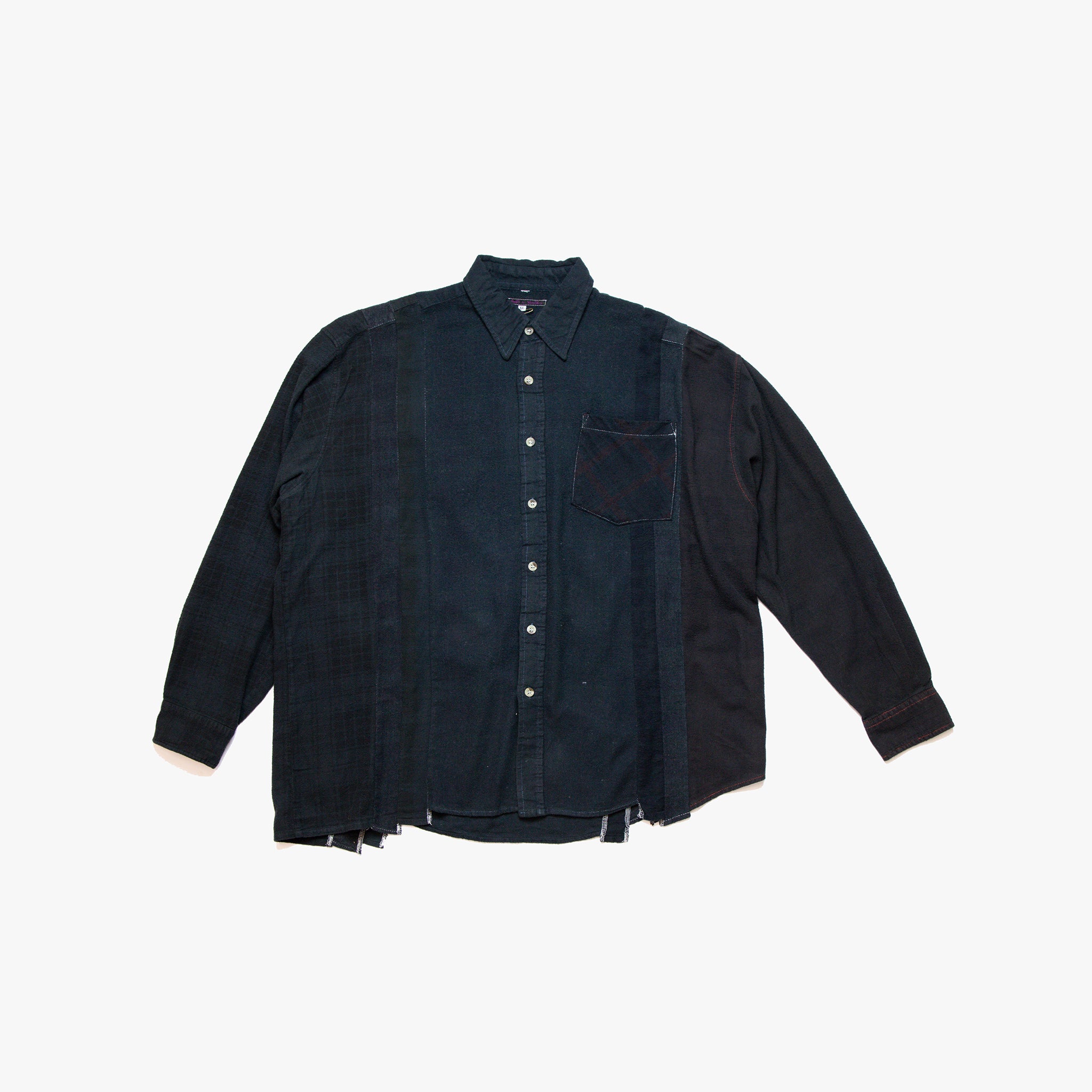 7 Cuts Shirt – Black Overdyed Flannel