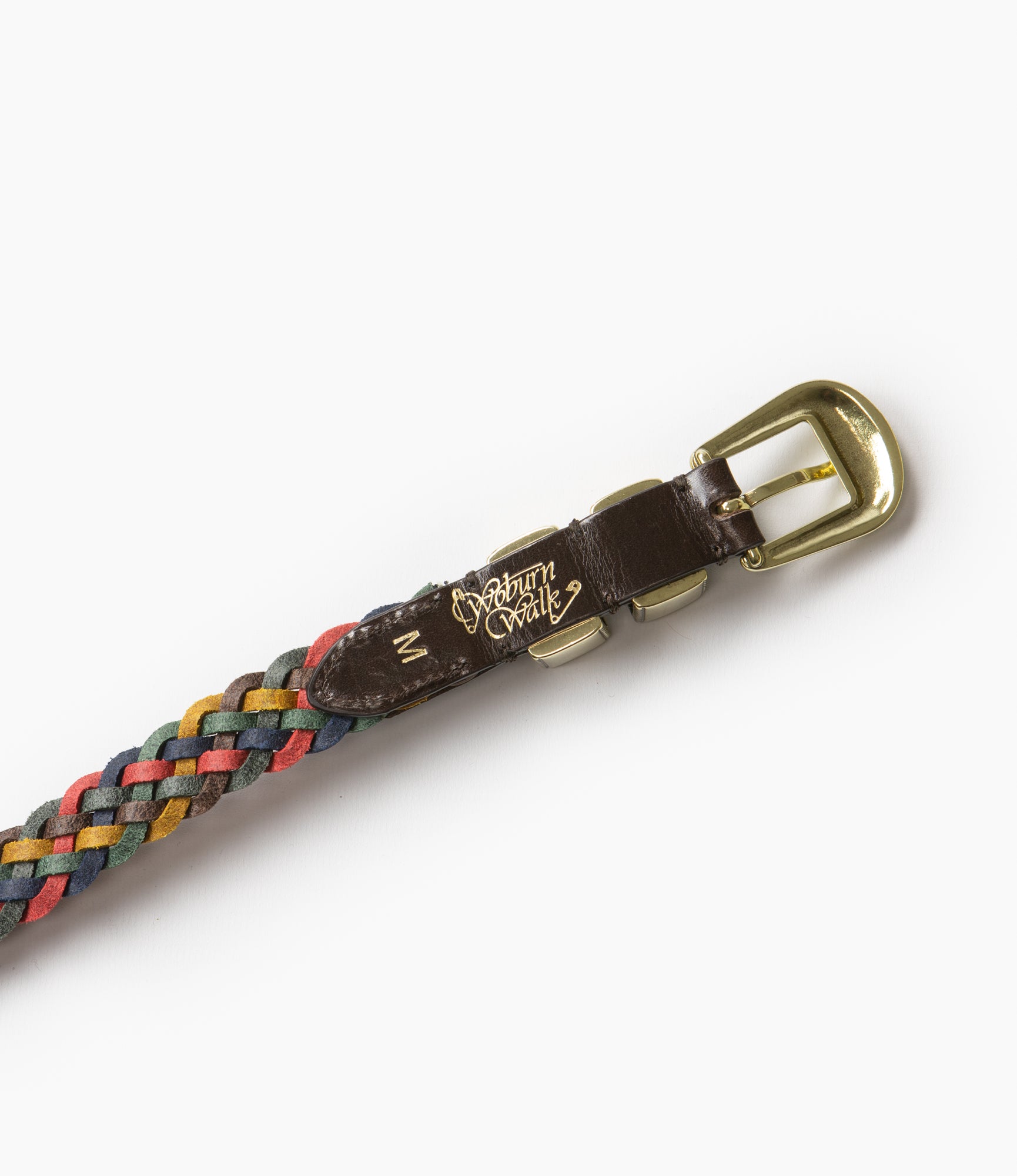Wing Tip 5-Ply Braided Belt – Bright Multi Leather