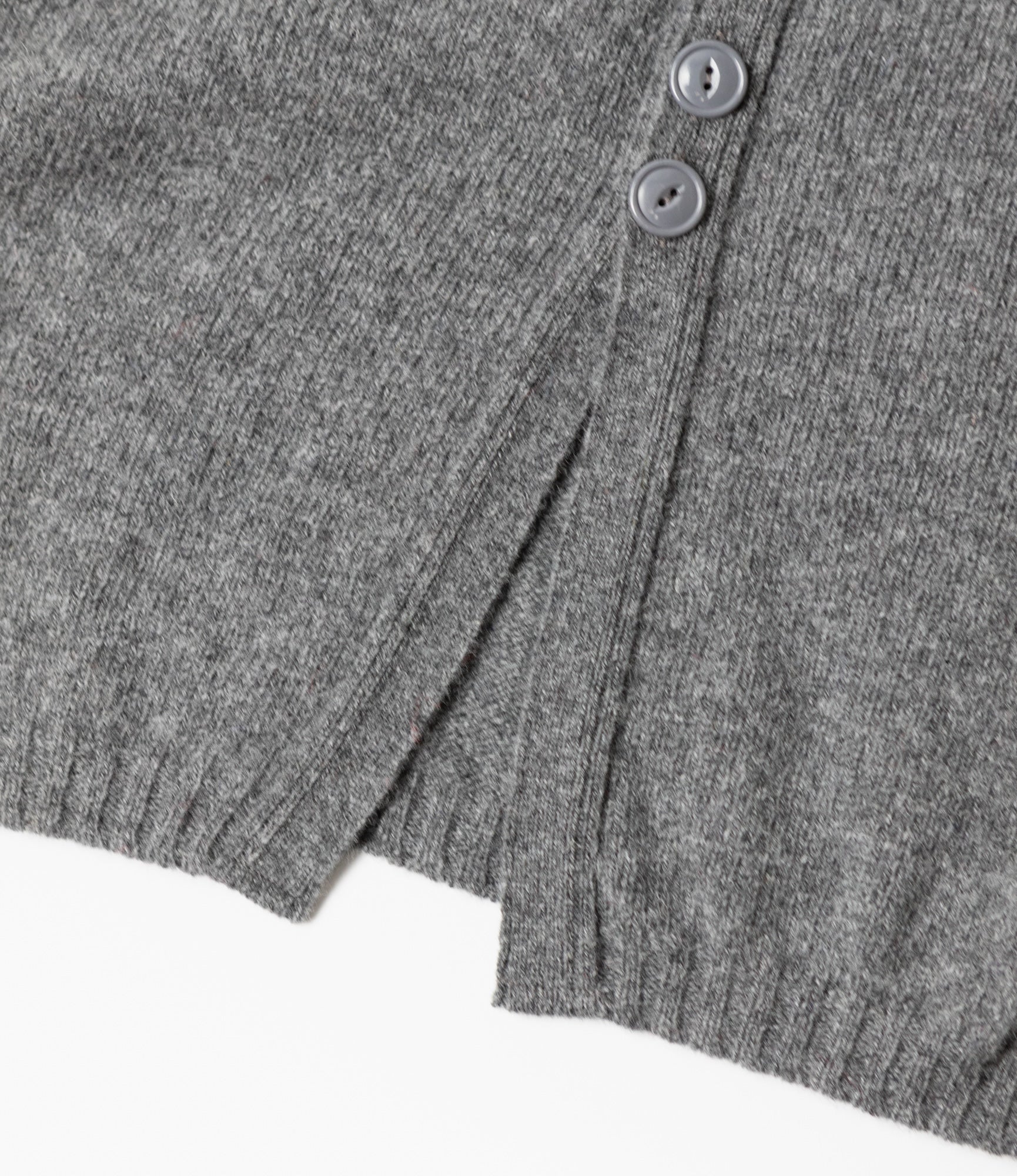 Fisherman Cardigan – Grey Shetland Wool