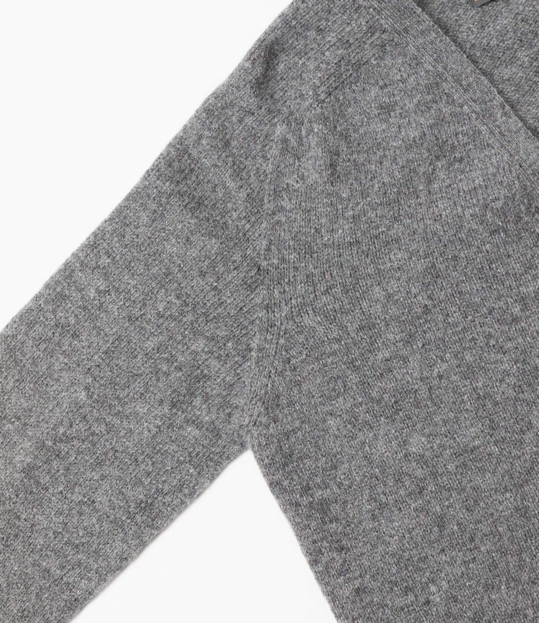 Fisherman Cardigan – Grey Shetland Wool