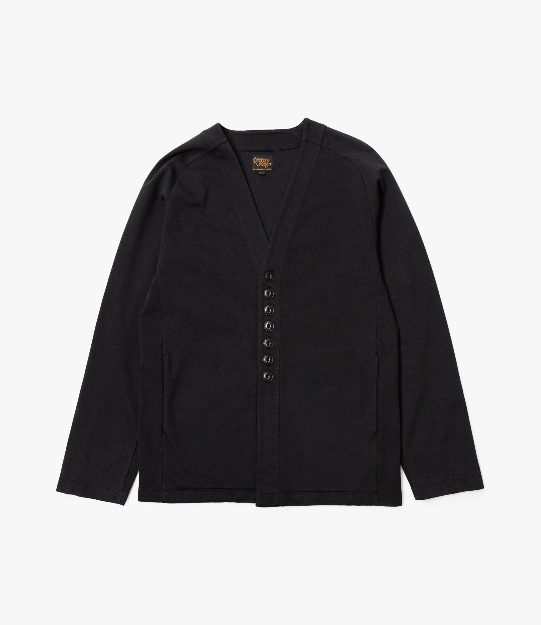 Fisherman Cardigan – Black Ponte Jersey