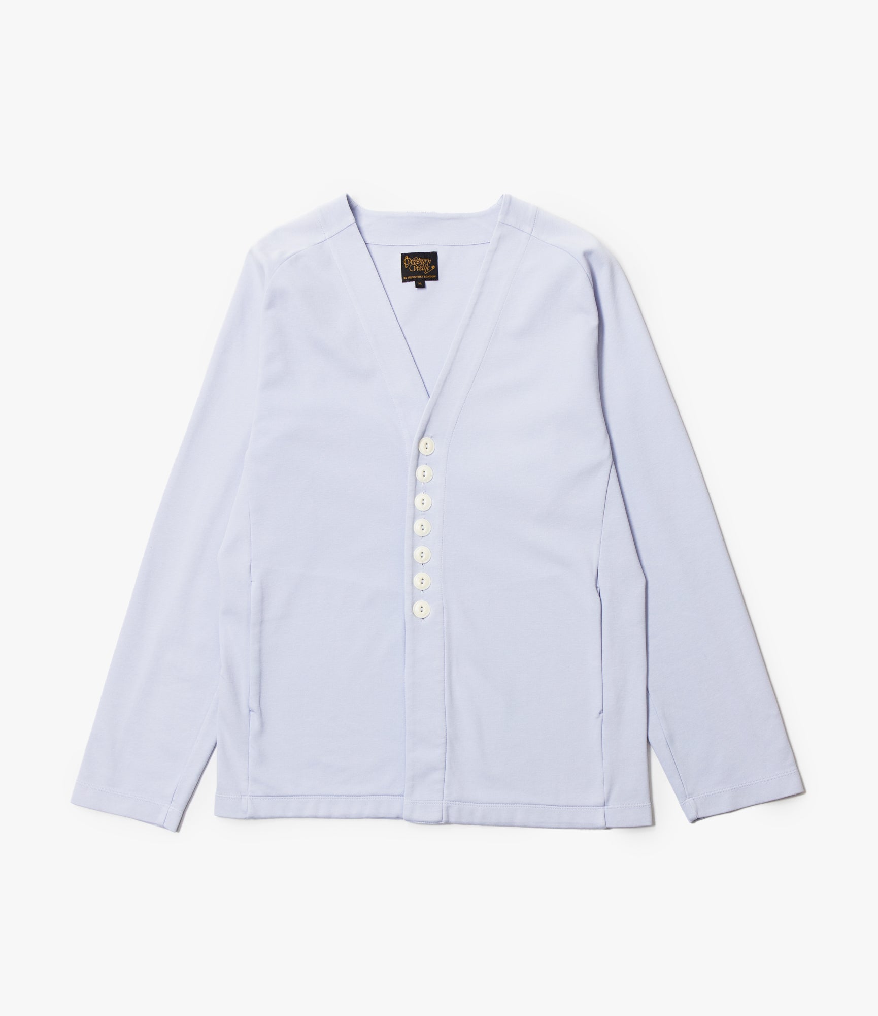 Fisherman Cardigan – Sky Blue Ponte Jersey