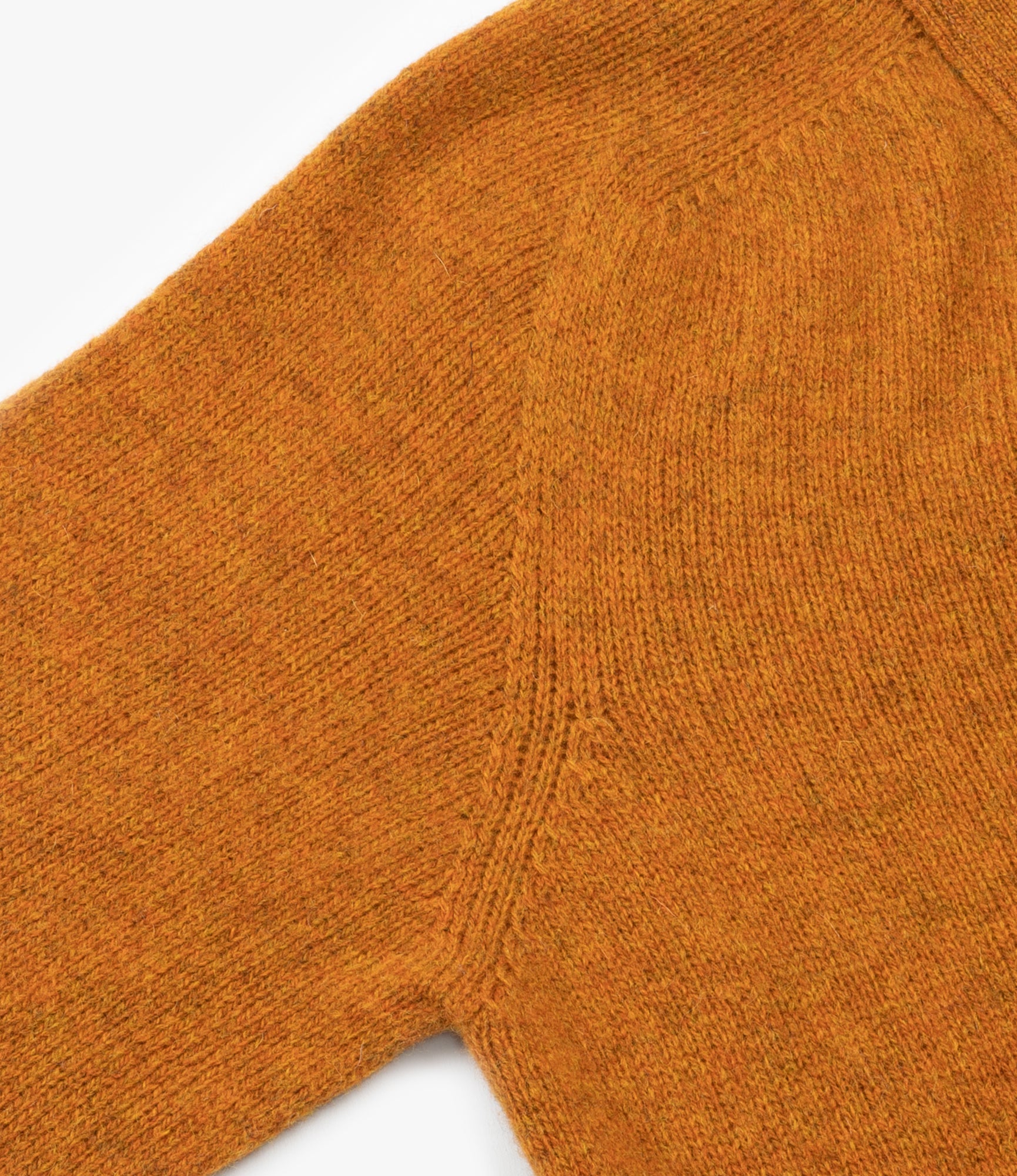 Fisherman Shetland Cardigan – Orange