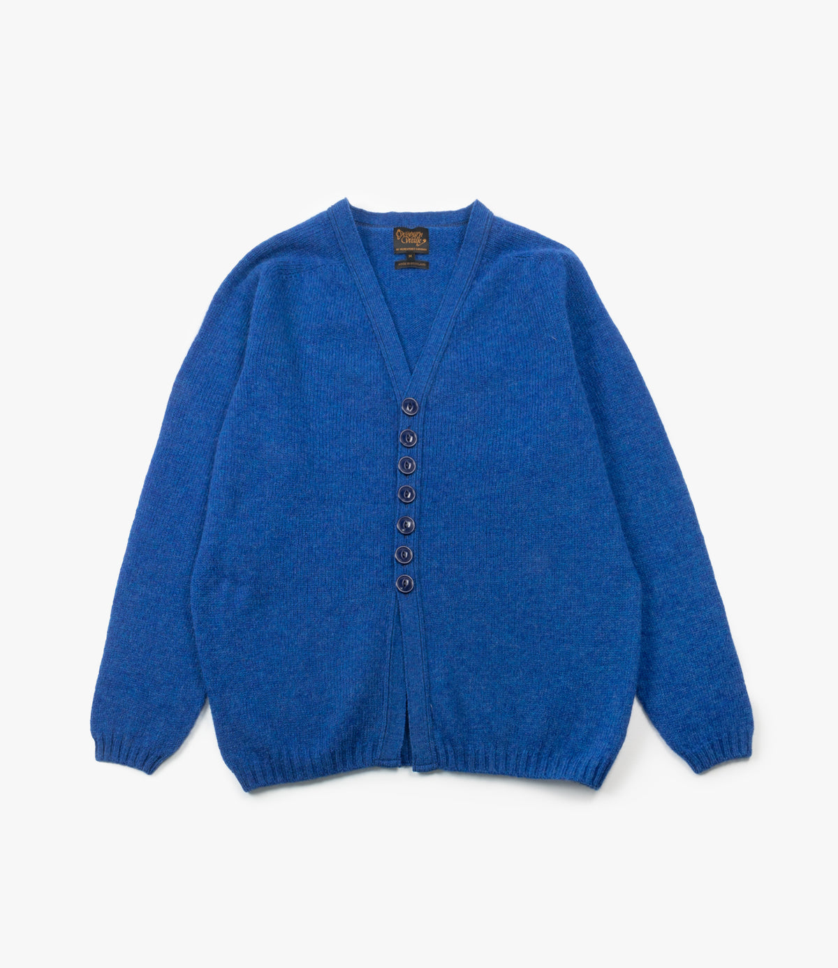 Fisherman Shetland Cardigan Blue Woburn Walk Nepenthes London