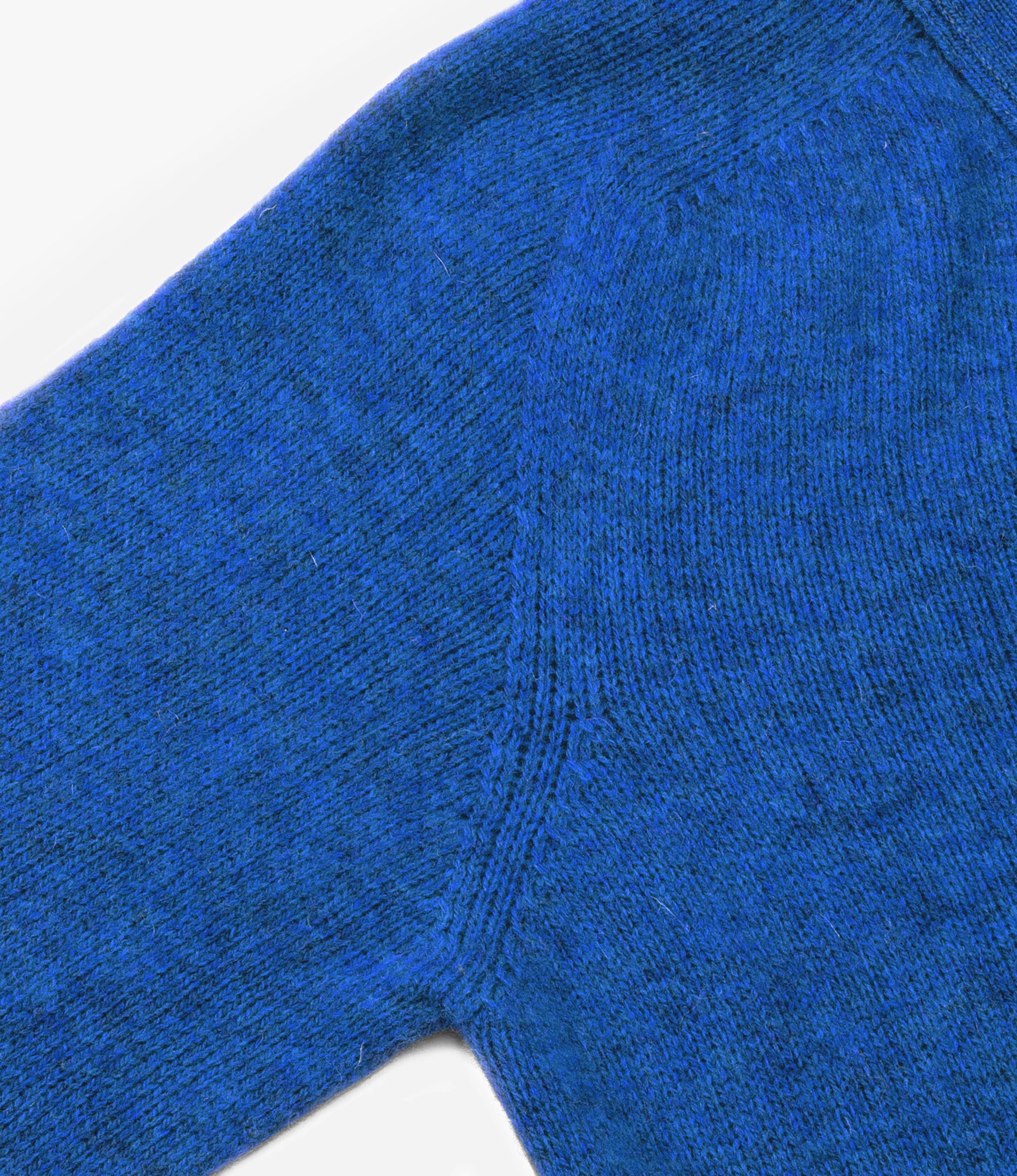 Fisherman Shetland Cardigan – Ocean Blue