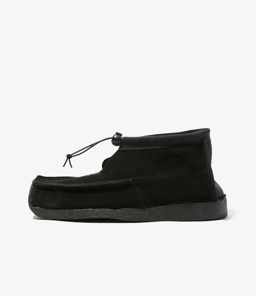 QR High Moccasin – Black Suede | Woburn Walk | Nepenthes London