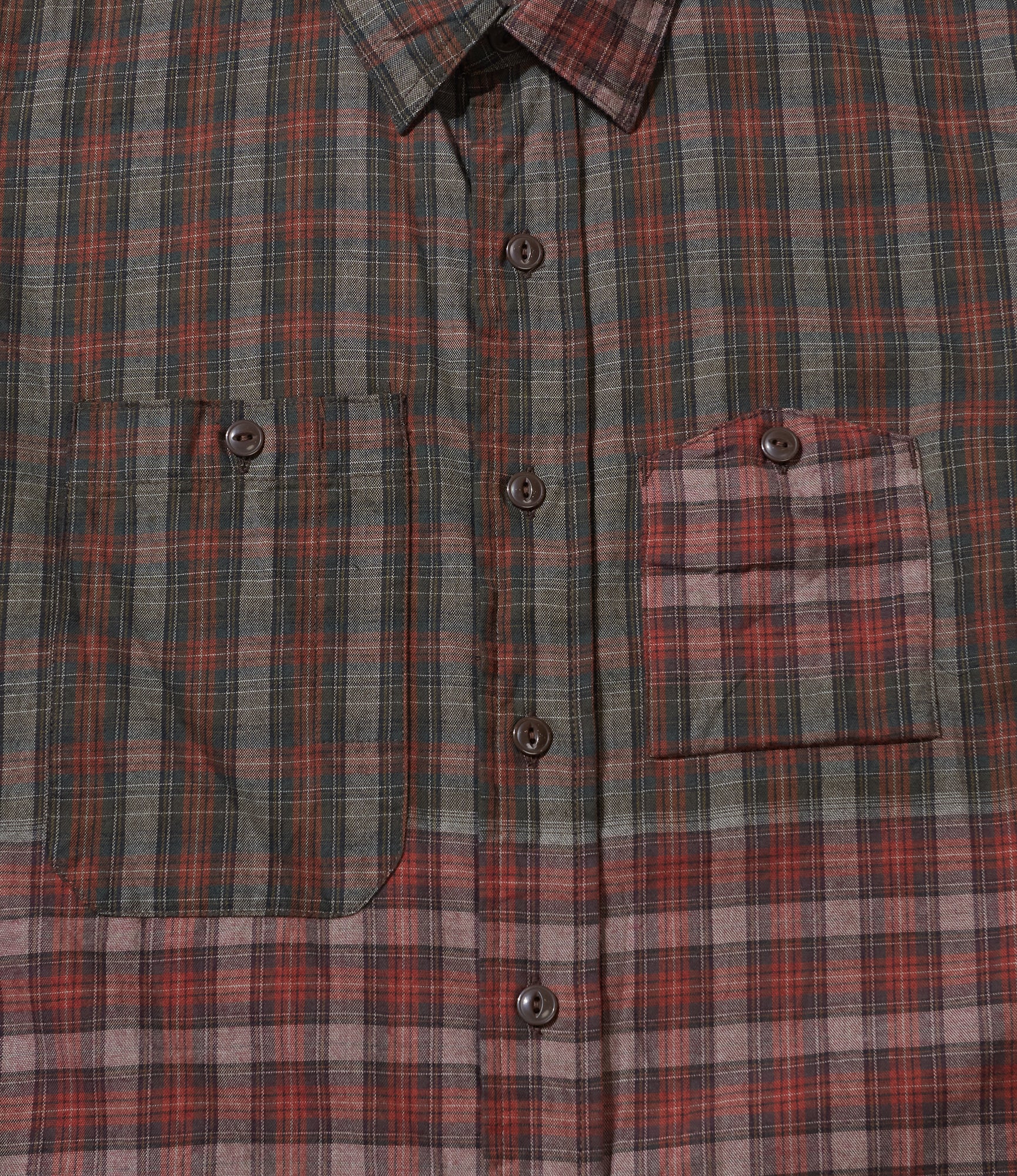 Work Shirt – Olive/Red Smoky Plaid Cotton