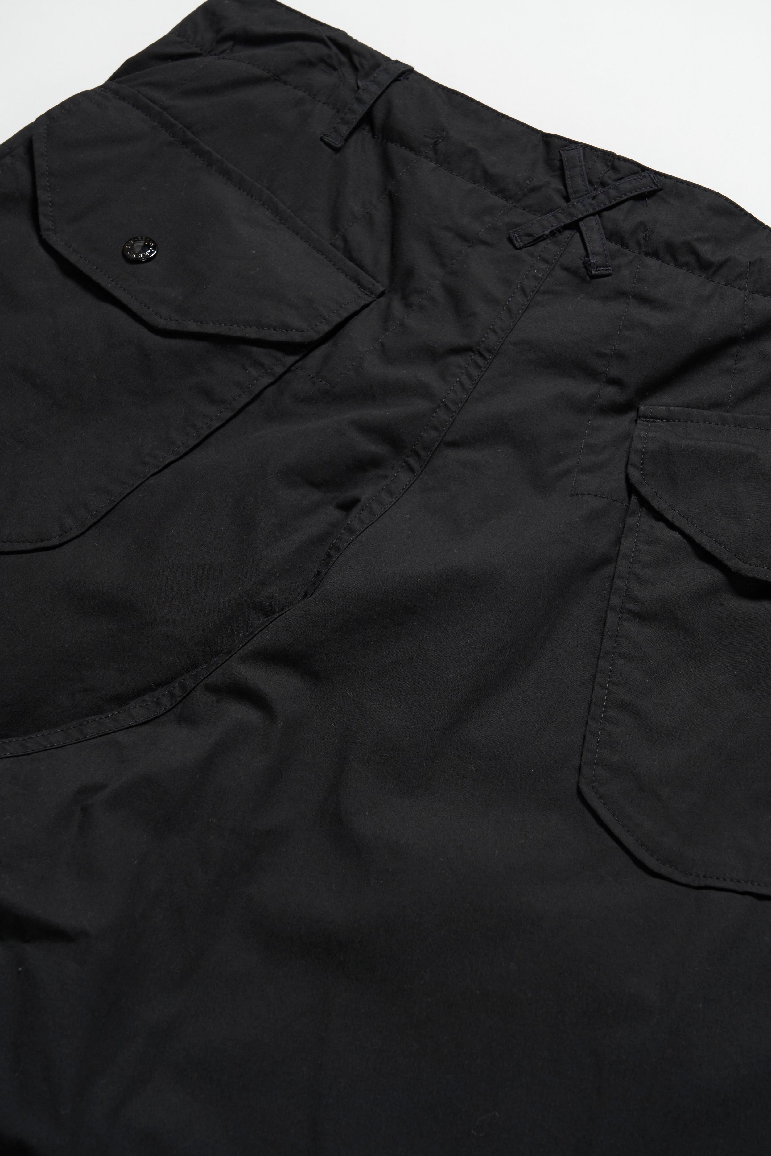Engineered Garments Over Pant - Black Cotton Duracloth Poplin