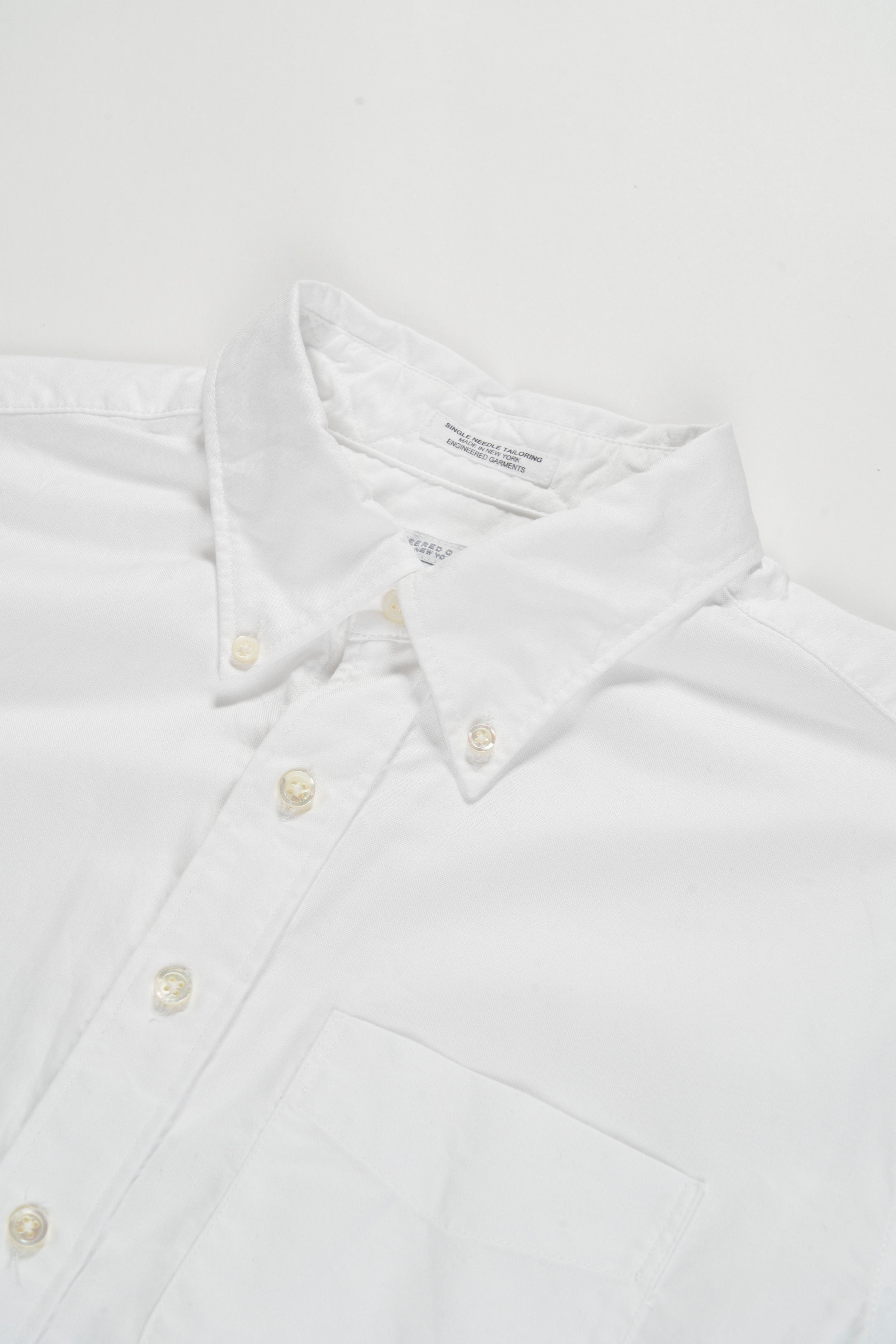 Engineered Garments 19 Century BD Shirt - White Cotton Oxford