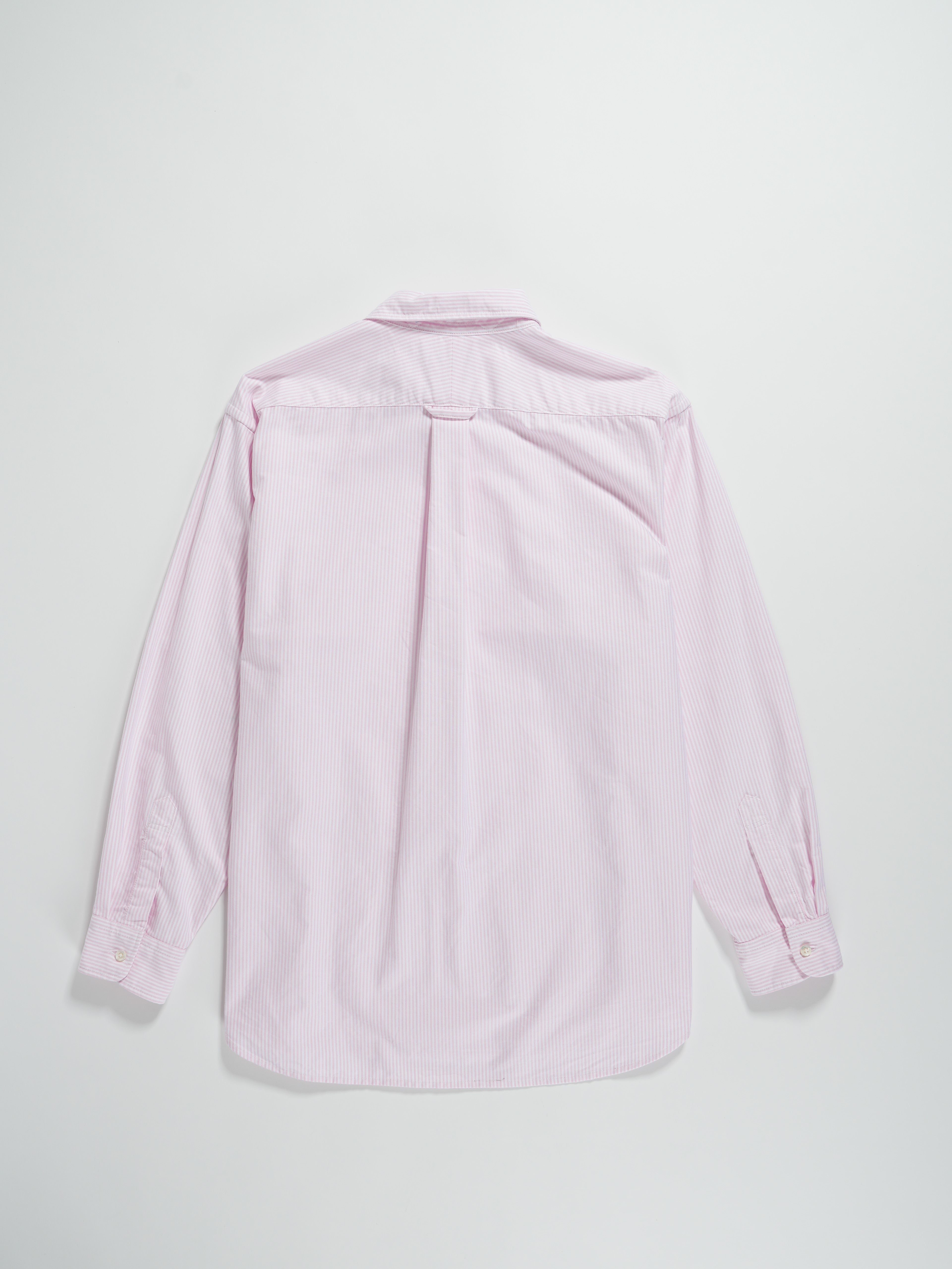 Engineered Garments Ivy BD Shirt - Pink Candy Stripe Oxford – Engineered Garments – Nepenthes London