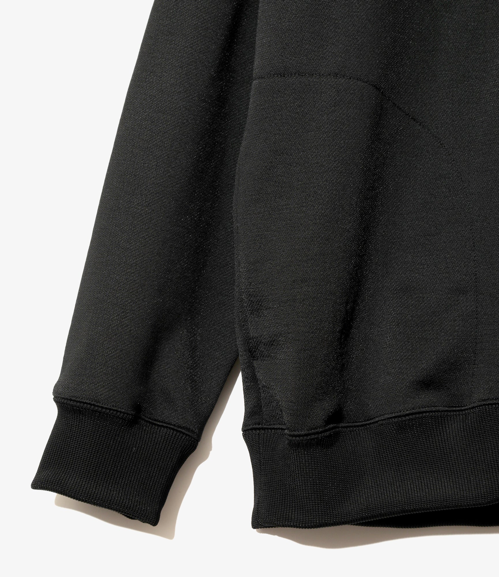 Zipped Hoodie – Black Jersey