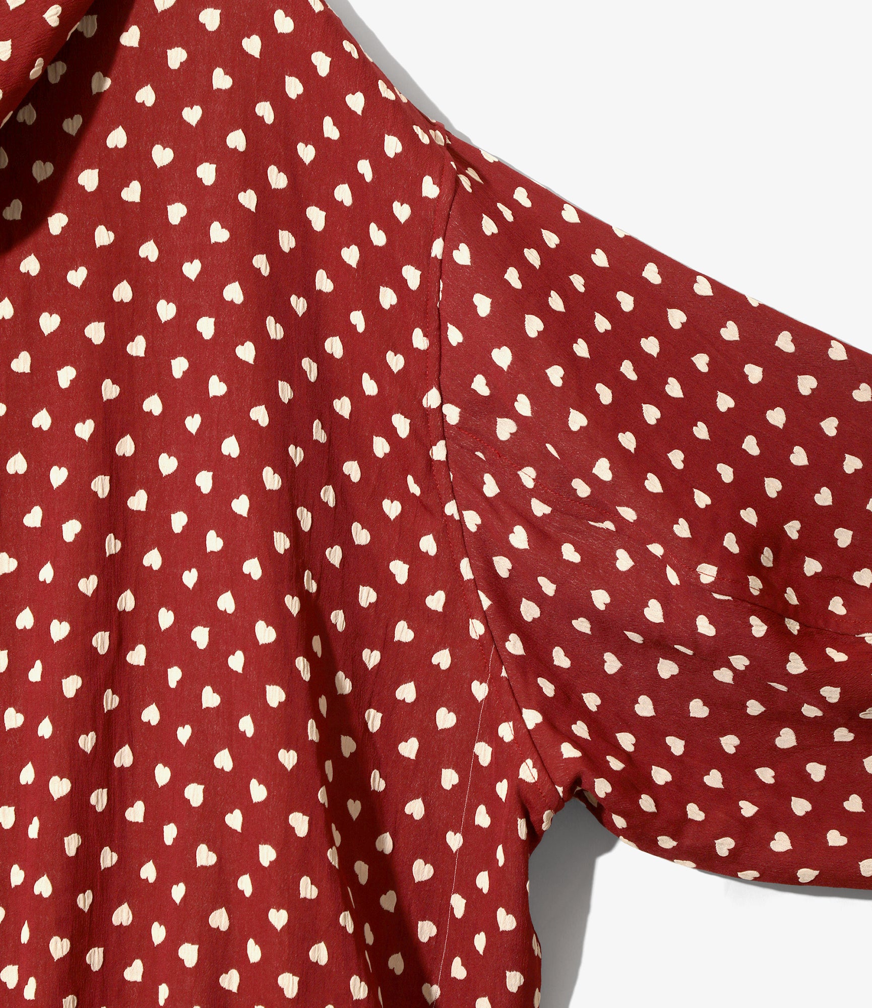 Zipped Hoodie – Red Heart Double-Weave Jacquard